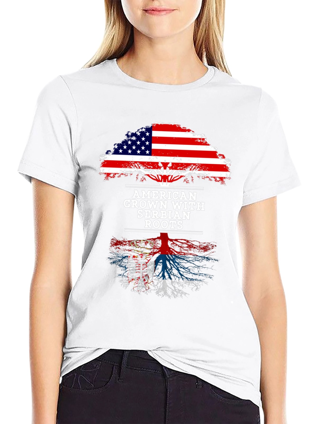 American Grown with Serbian Roots T-Shirt