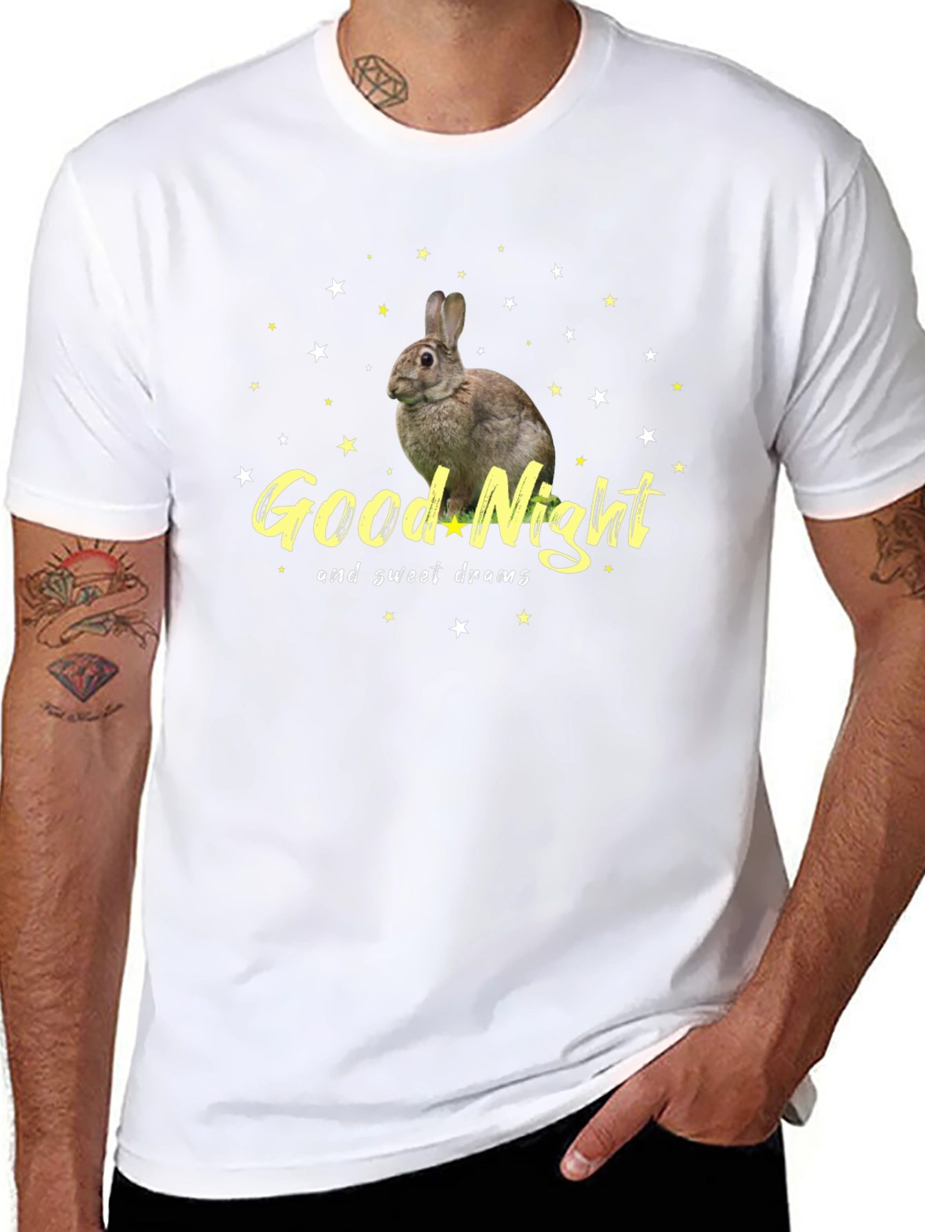 Good Night Rabbit T-Shirt - Sweet Dreams Tee