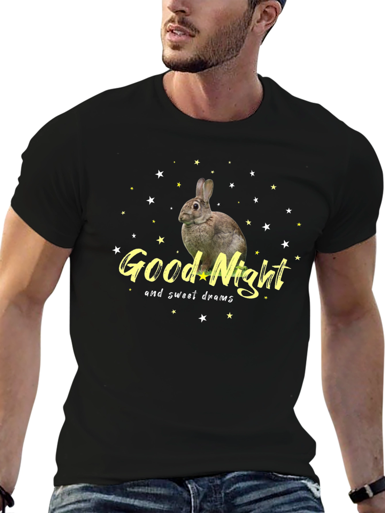 Good Night Rabbit T-Shirt - Sweet Dreams Tee