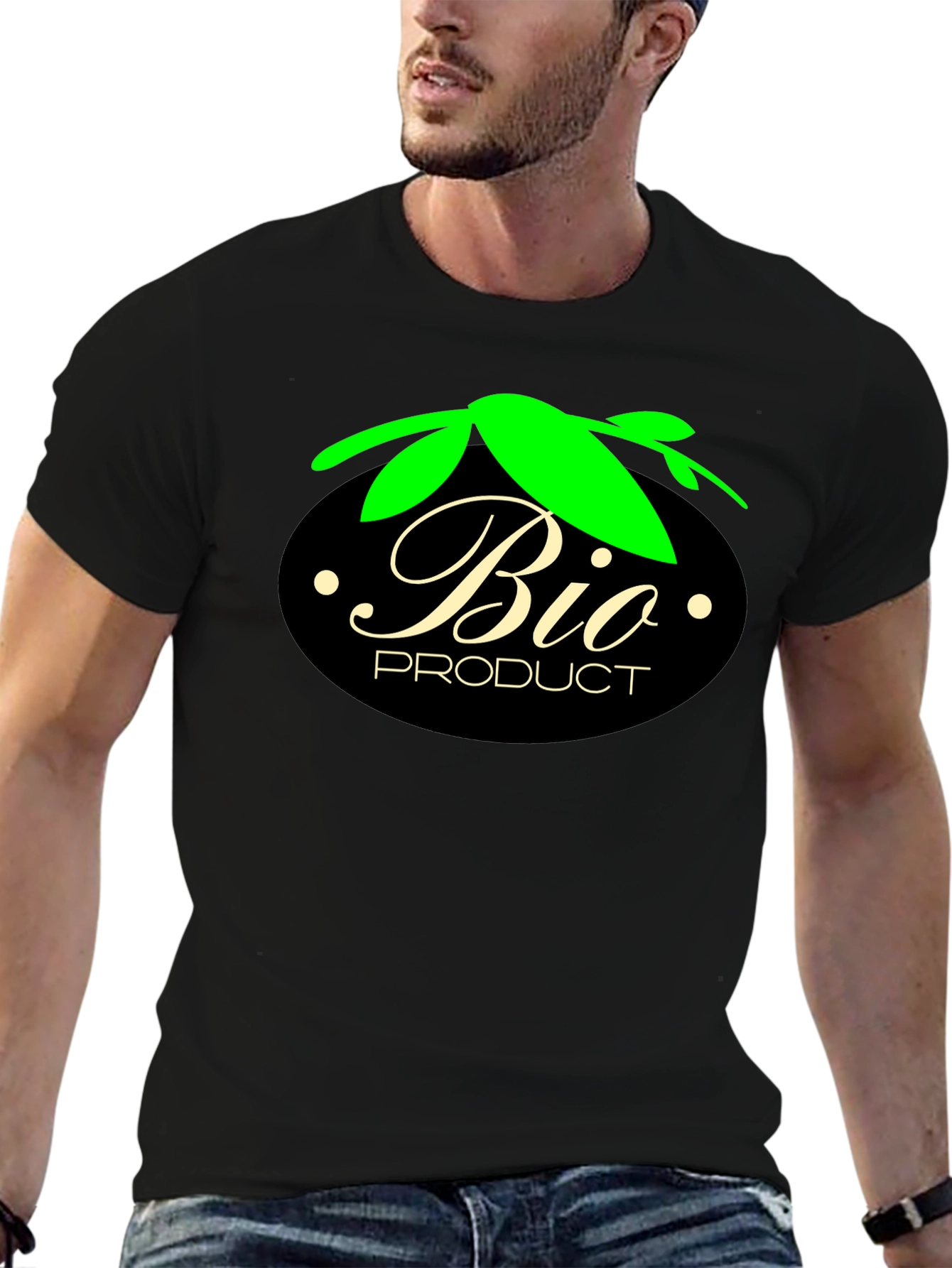 Bio Product Black T-Shirt - Eco-Friendly Style