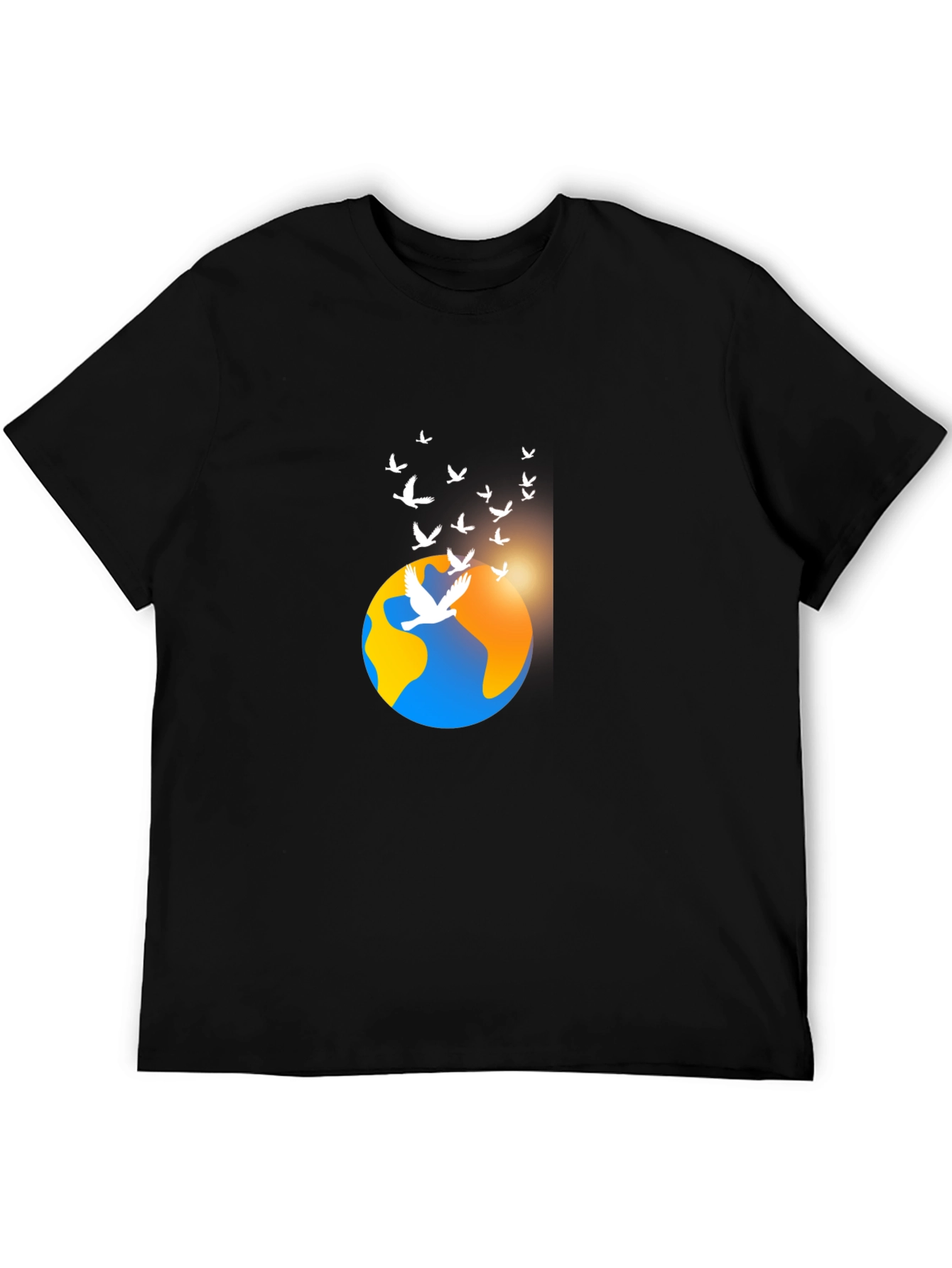 Peaceful World Graphic Tee - Black