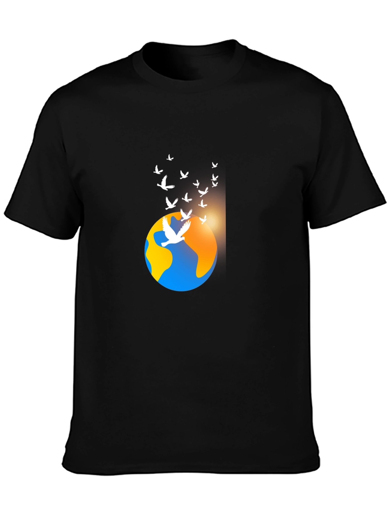 Peaceful World Graphic Tee - Black
