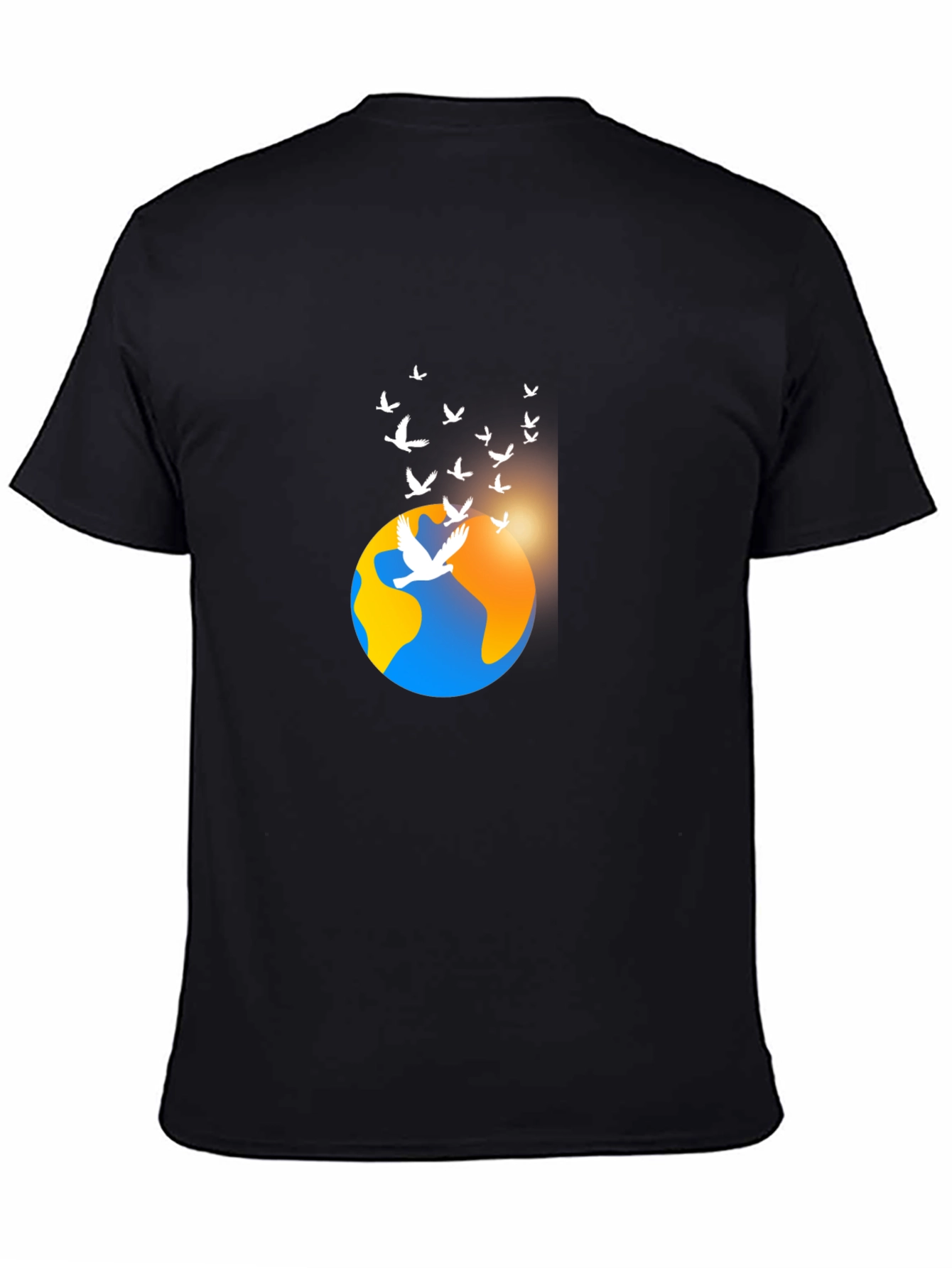 Peaceful World Graphic Tee - Black