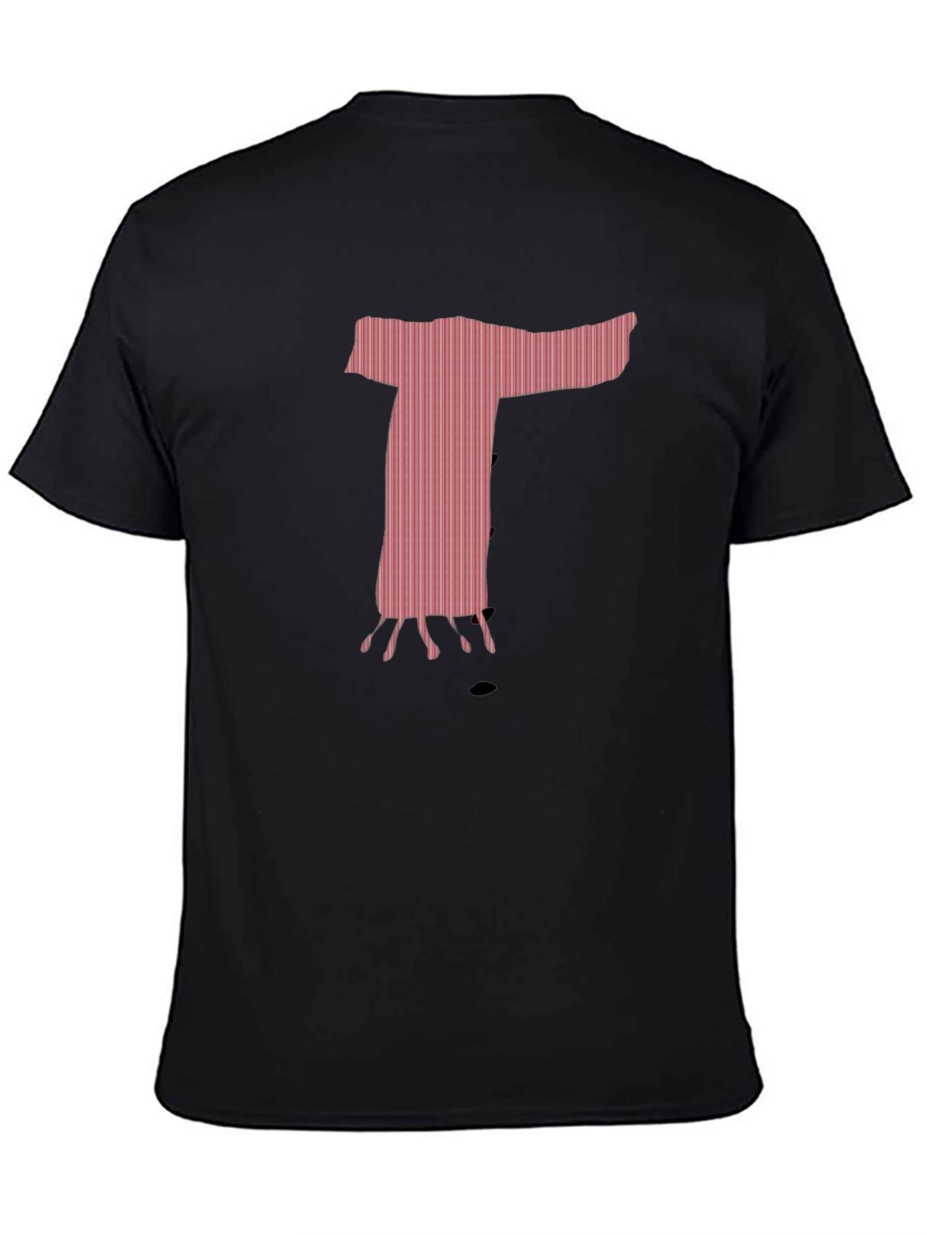 Unique Graphic T-Shirt - Pink Letter T Design