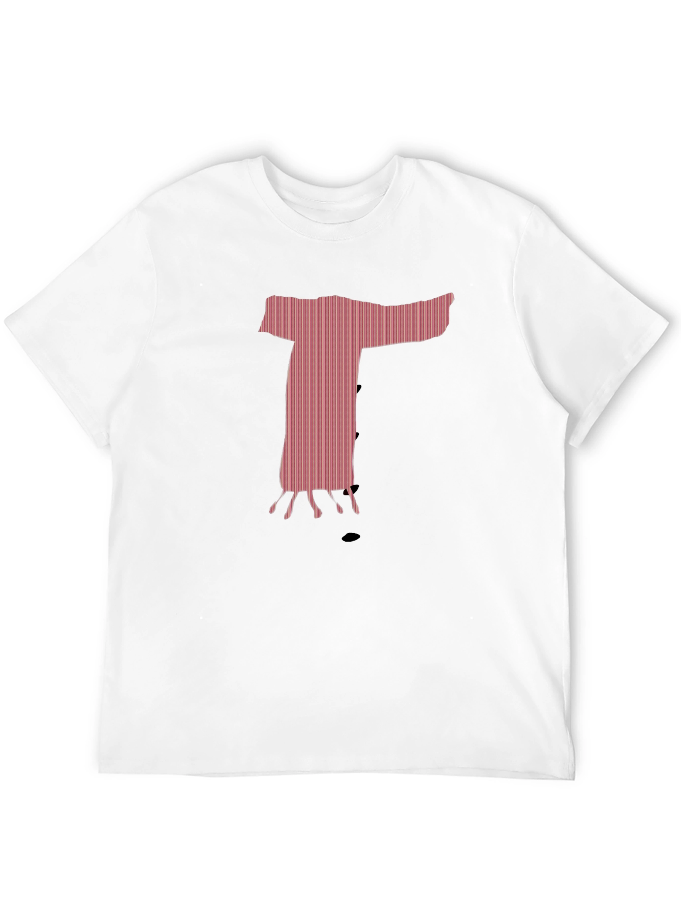 Unique Graphic T-Shirt - Pink Letter T Design