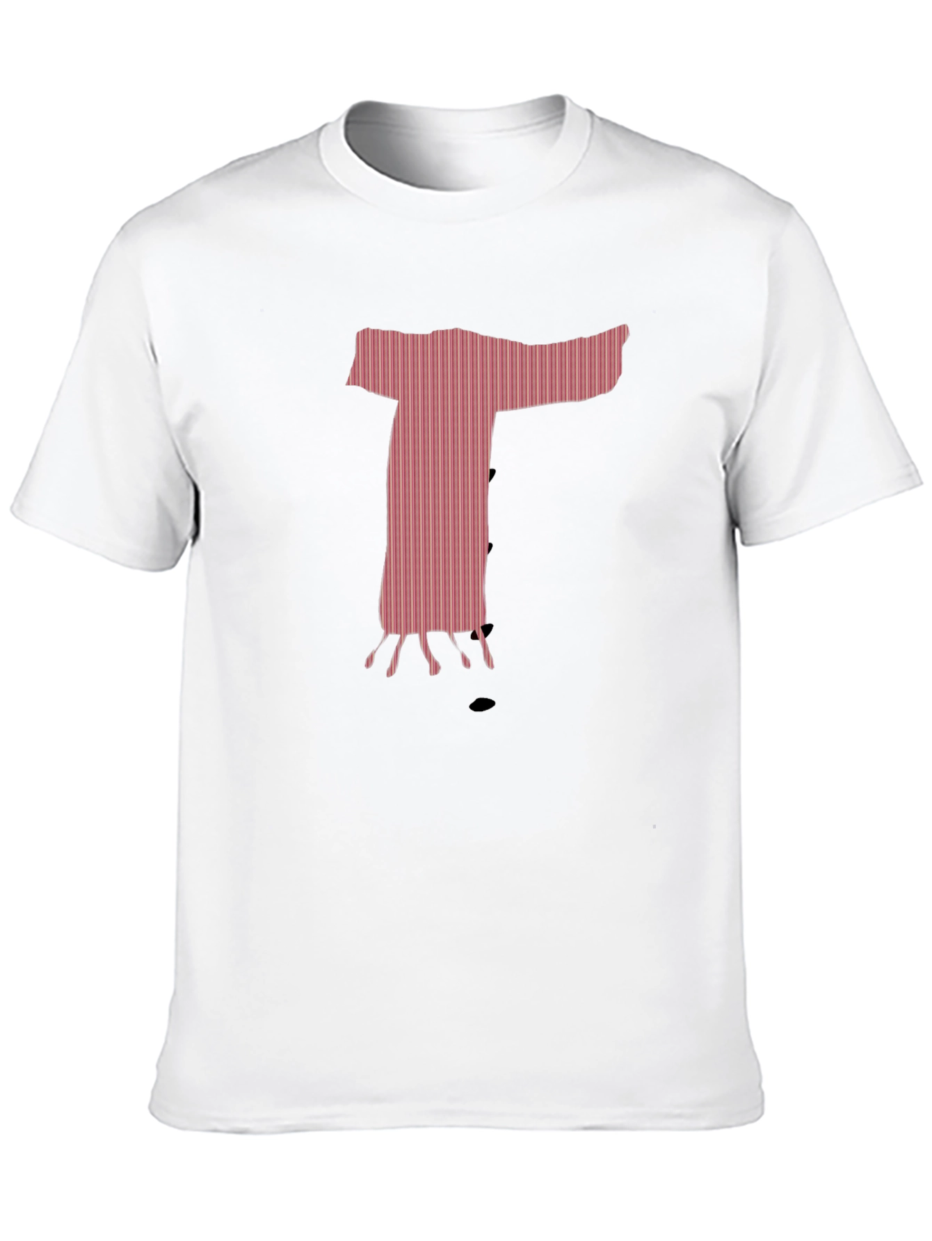 Unique Graphic T-Shirt - Pink Letter T Design
