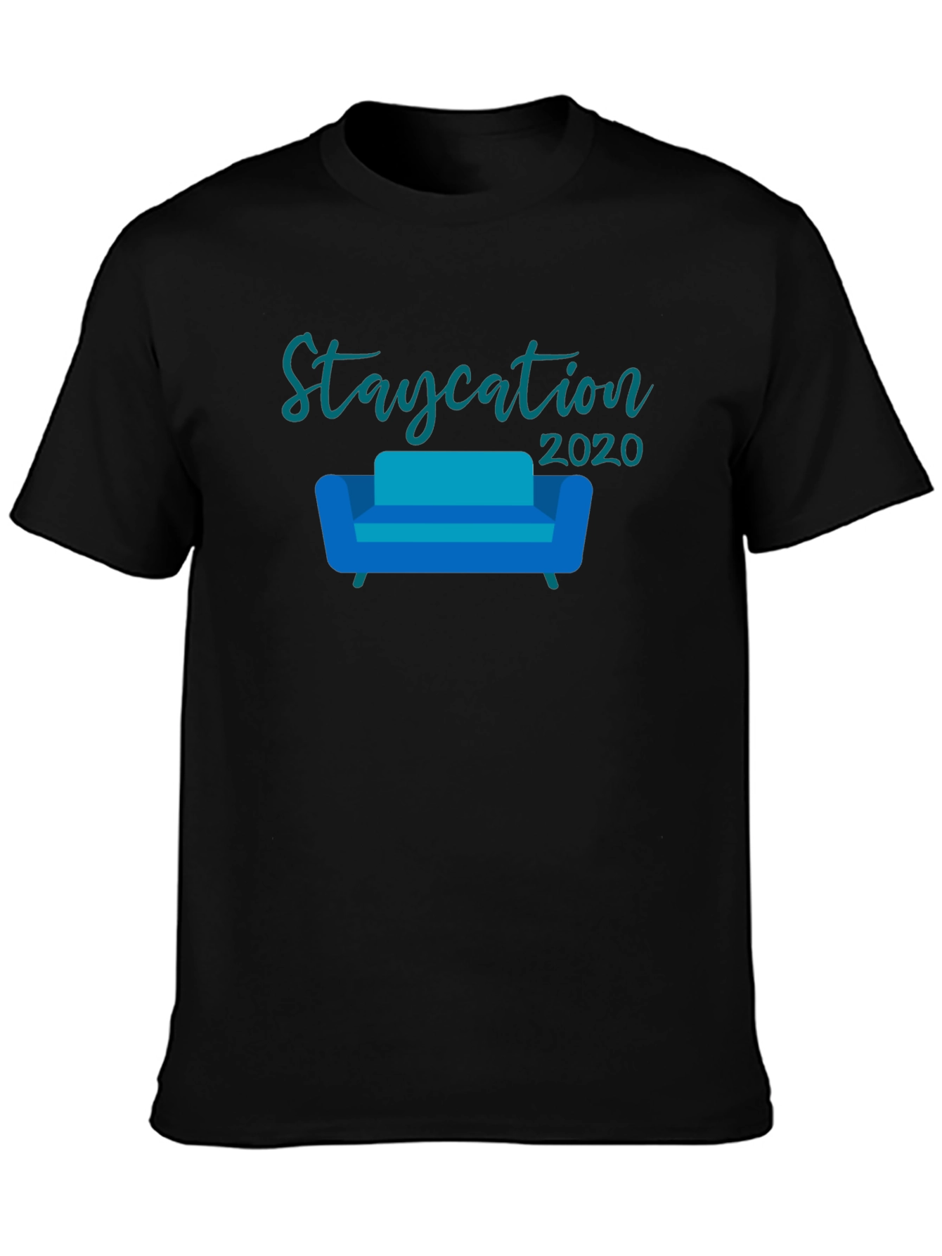Staycation 2020 Black Graphic Tee