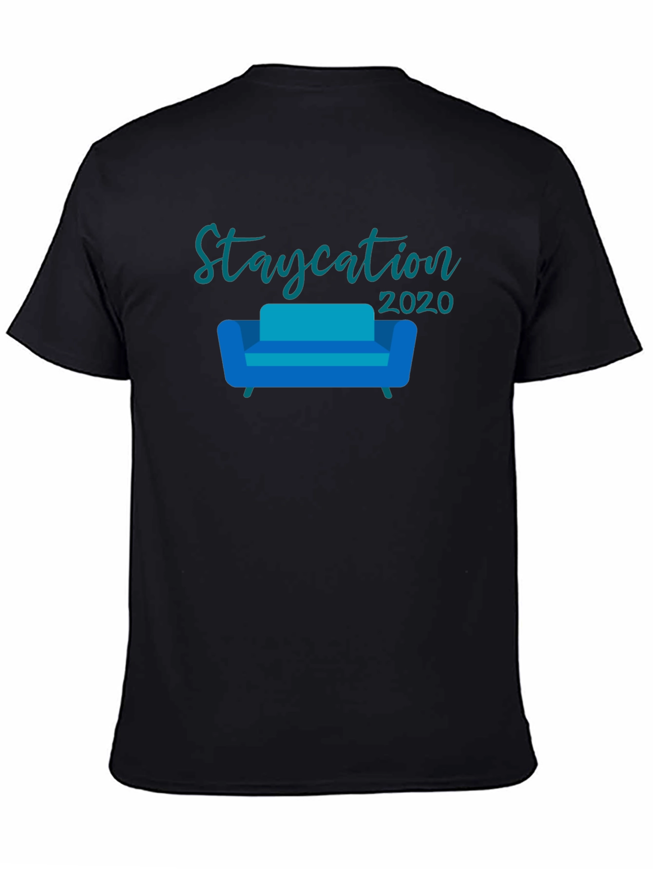 Staycation 2020 Black Graphic Tee