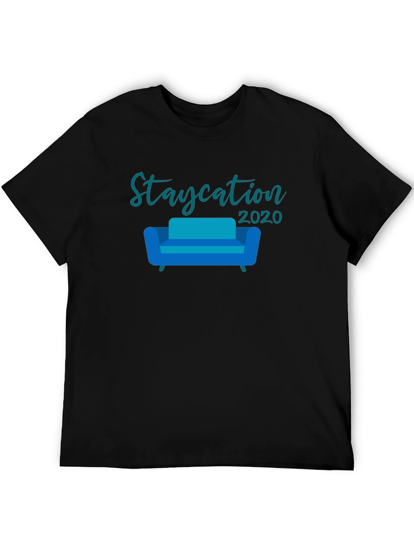 Staycation 2020 Black Graphic Tee