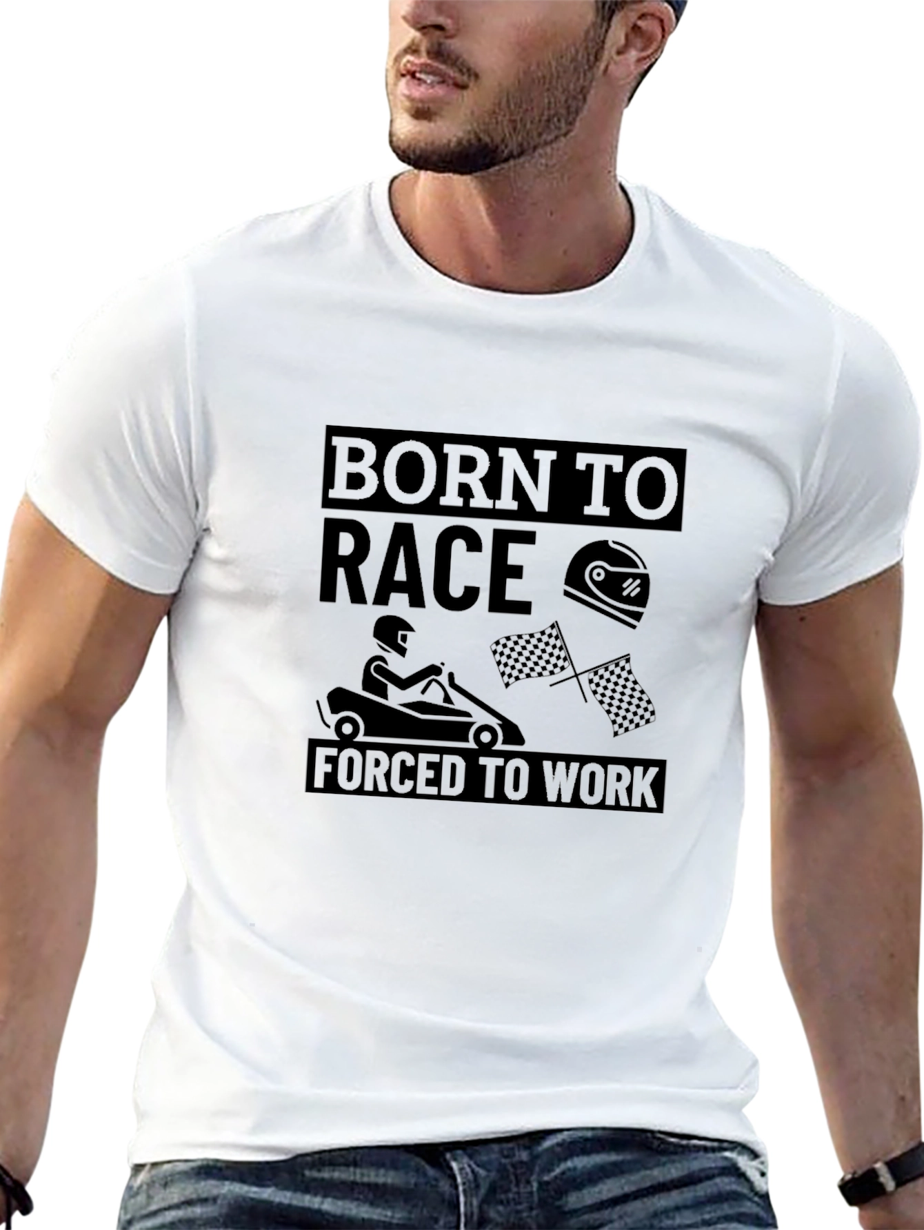 Born to Race Black Graphic Tee