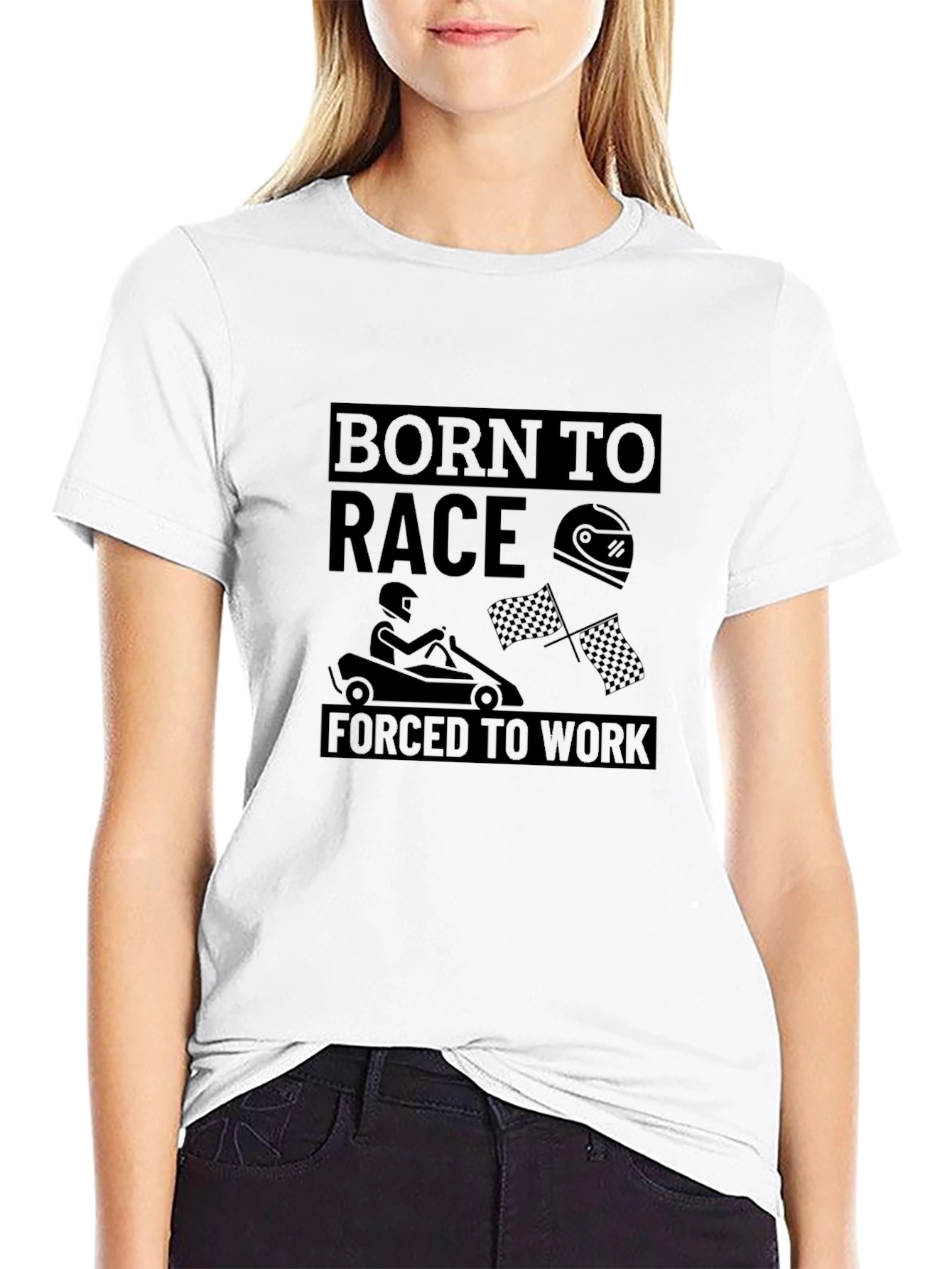 Born to Race Black Graphic Tee