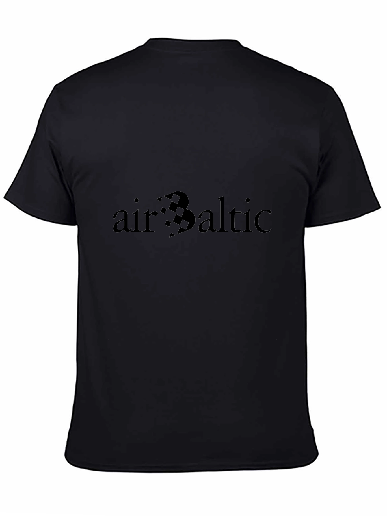 Air Baltic Graphic T-Shirt - Black Crew Neck Tee