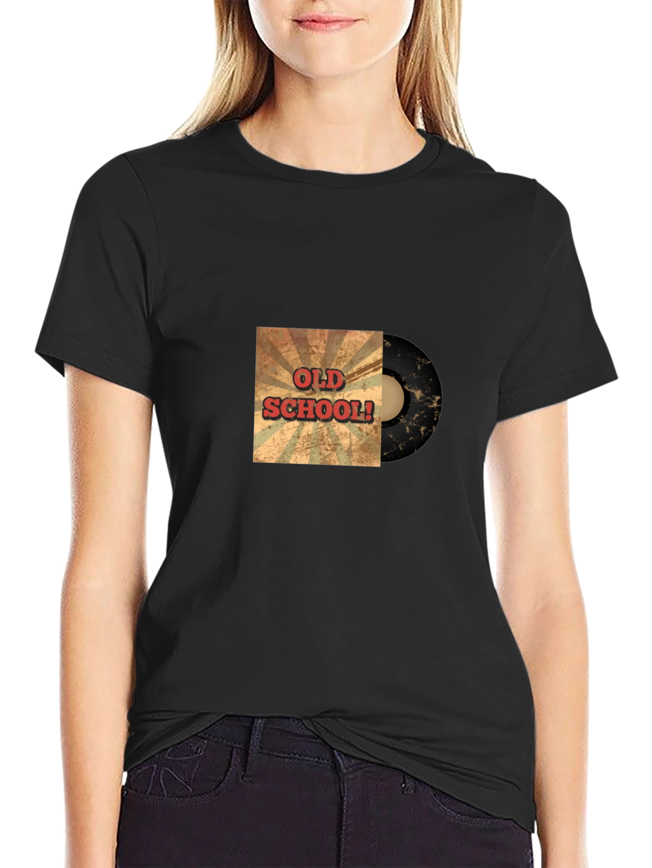 Old School Vinyl Record Graphic Tee