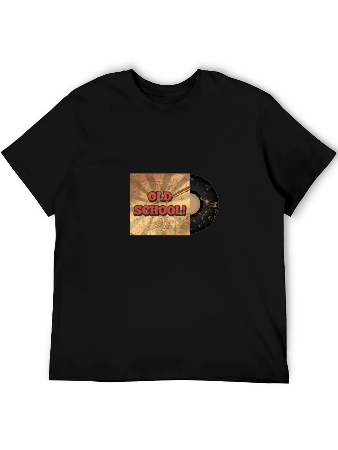 Old School Vinyl Record Graphic Tee