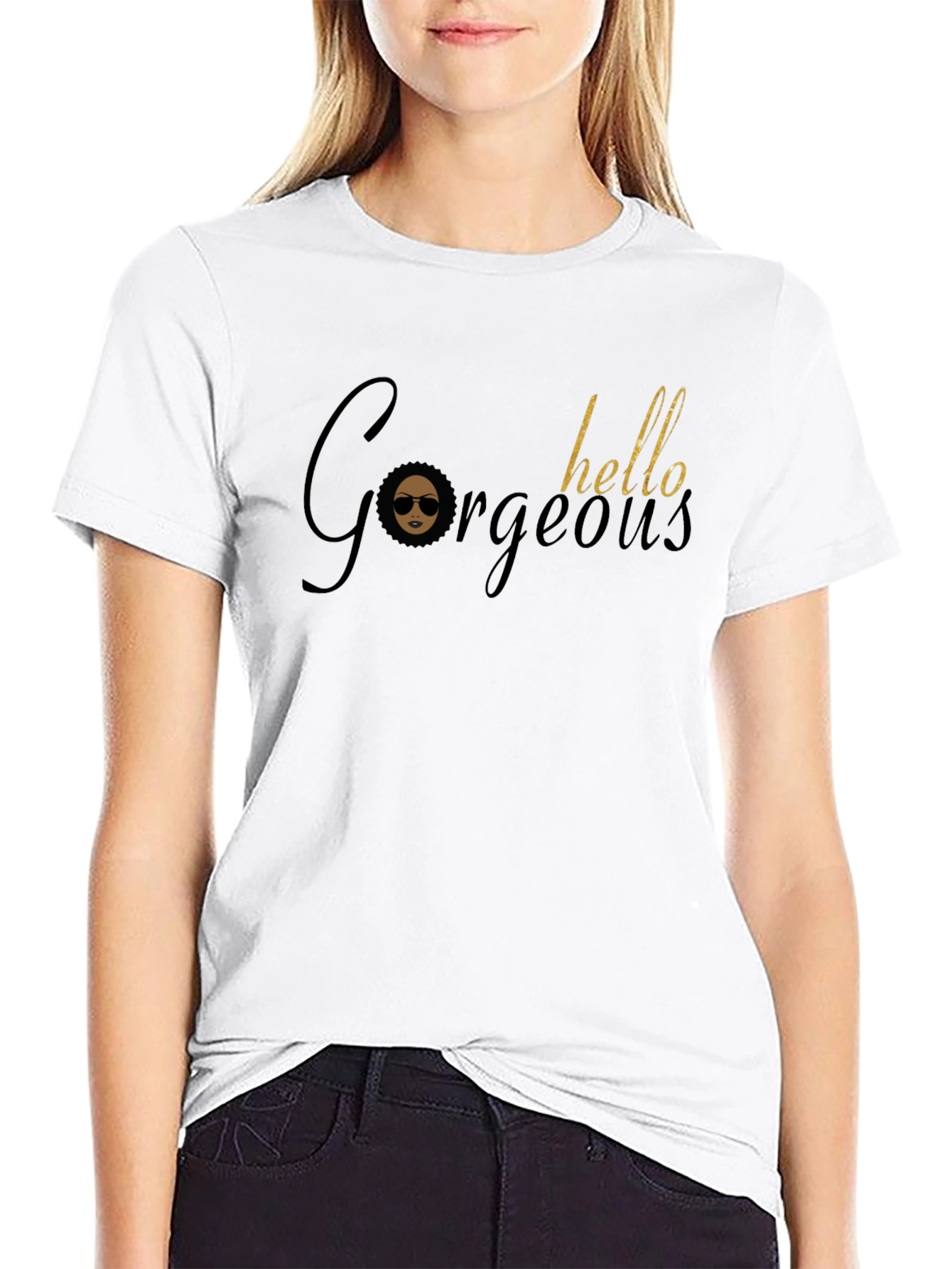 Gorgeous Hello Tee - Stylish Graphic T-Shirt