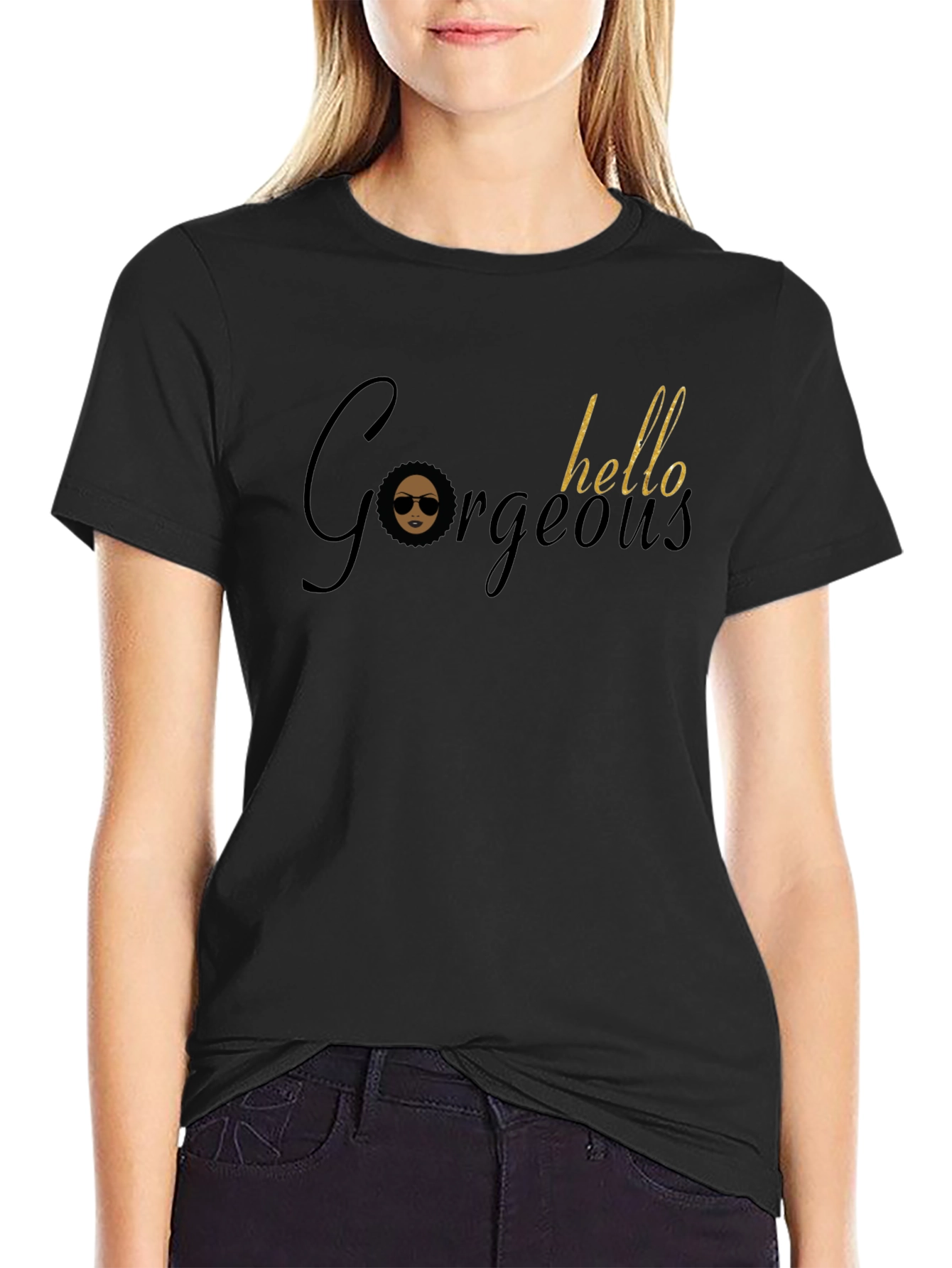 Gorgeous Hello Tee - Stylish Graphic T-Shirt