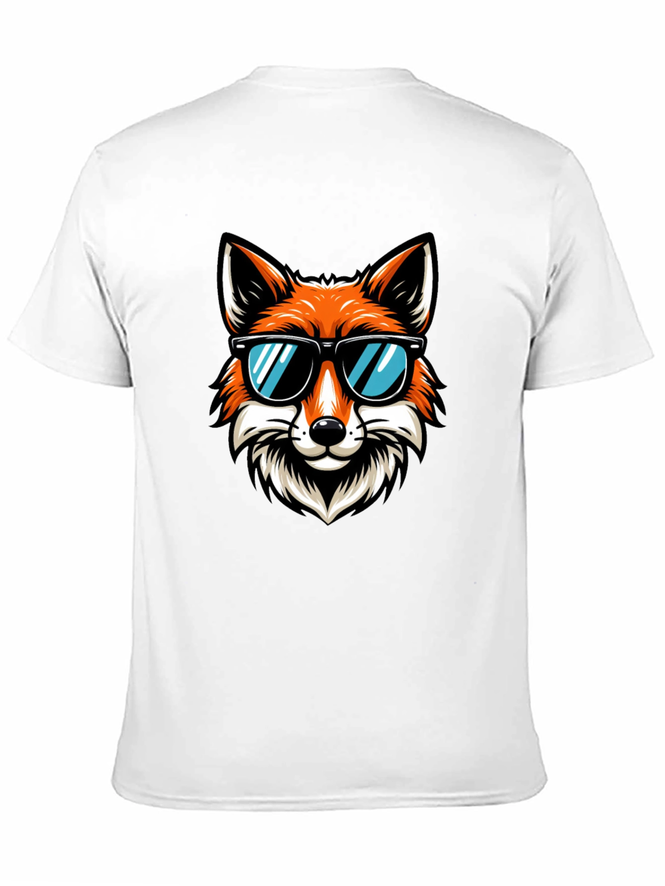 Cool Fox Graphic T-Shirt - Black Cotton Tee