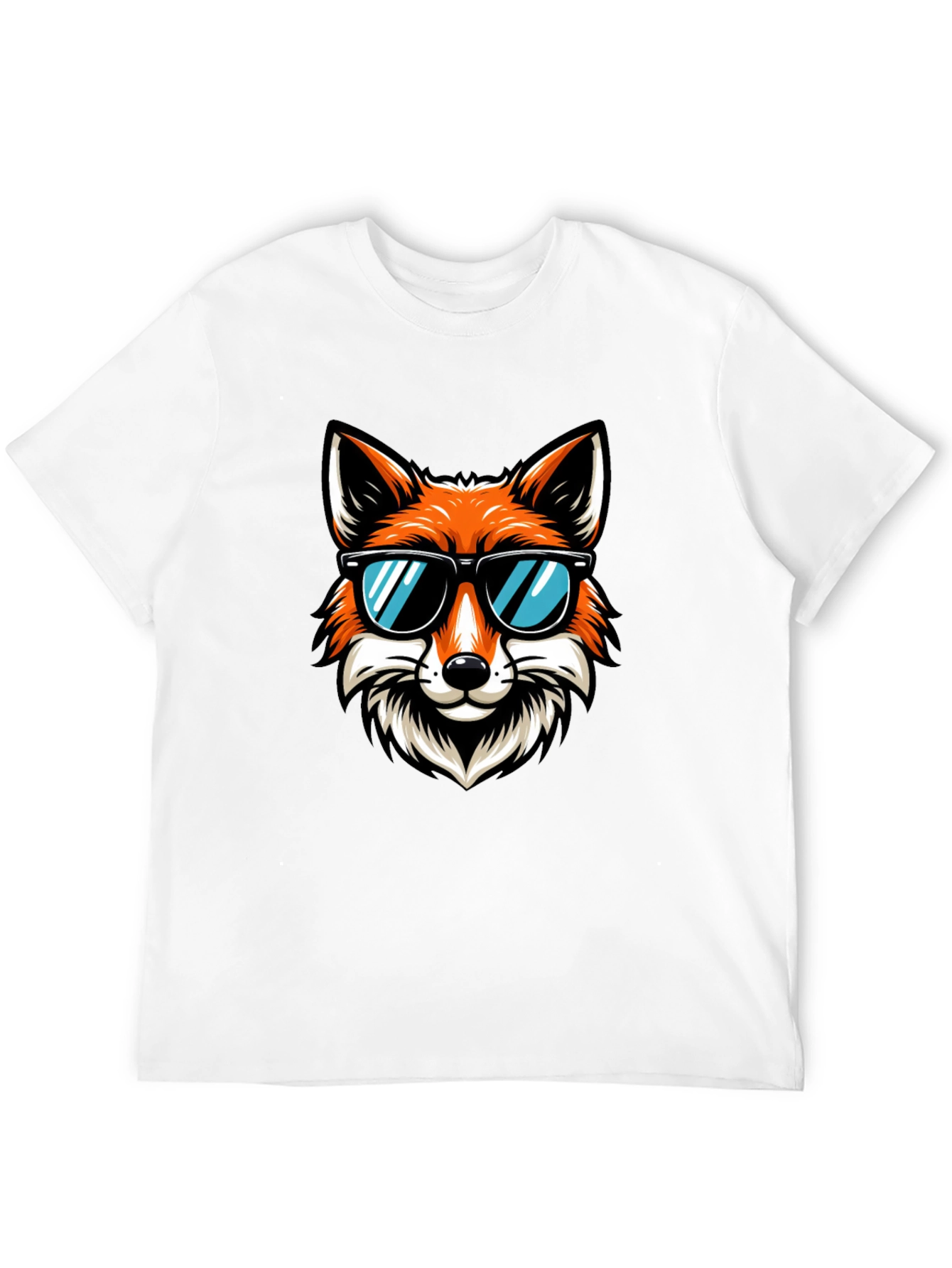 Cool Fox Graphic T-Shirt - Black Cotton Tee