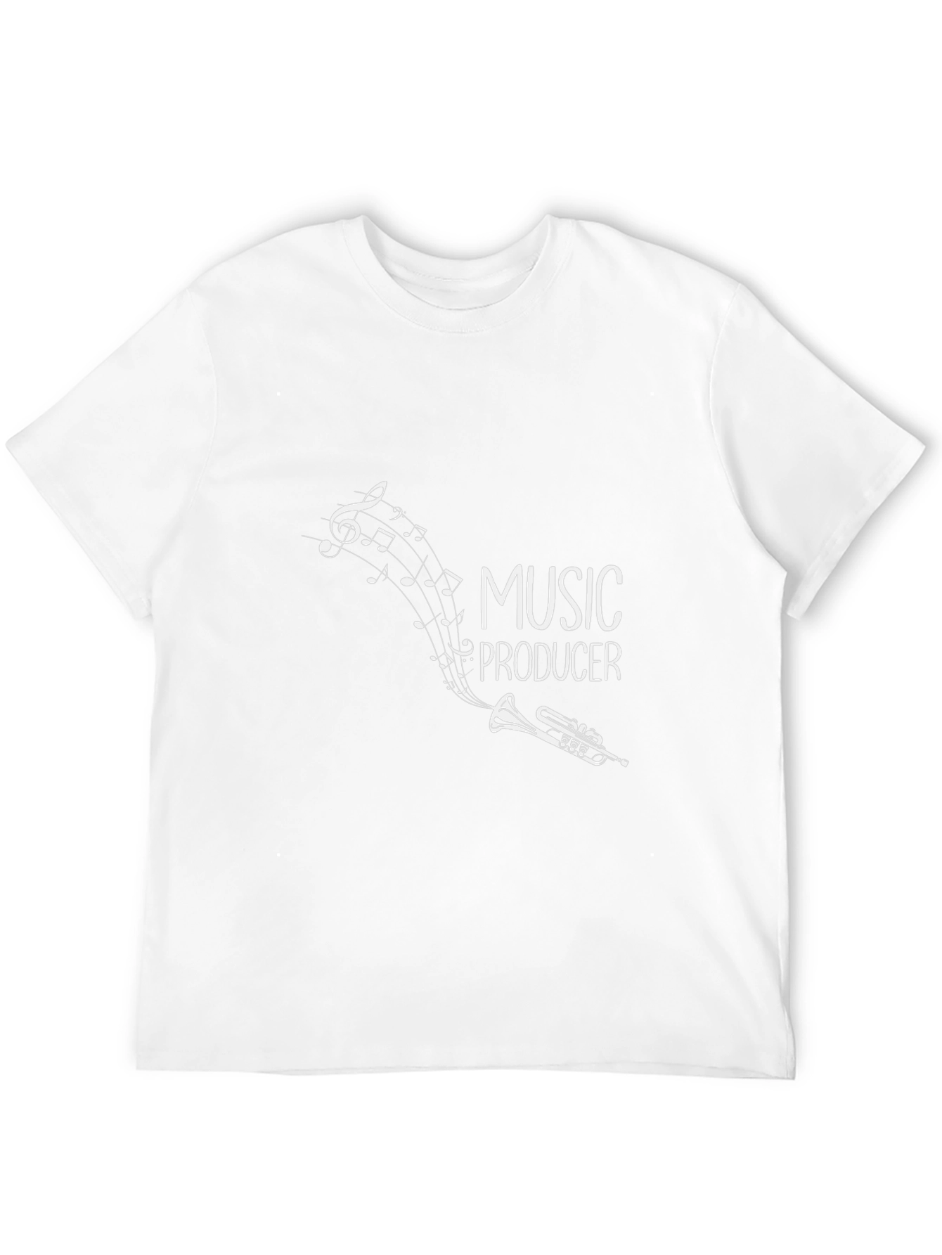 Music Producer T-Shirt - Trumpet & Notes Graphic Tee