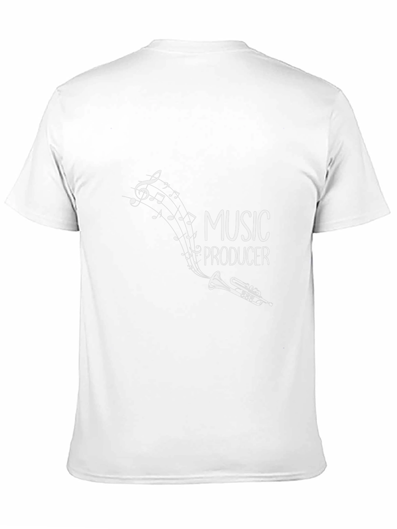 Music Producer T-Shirt - Trumpet & Notes Graphic Tee