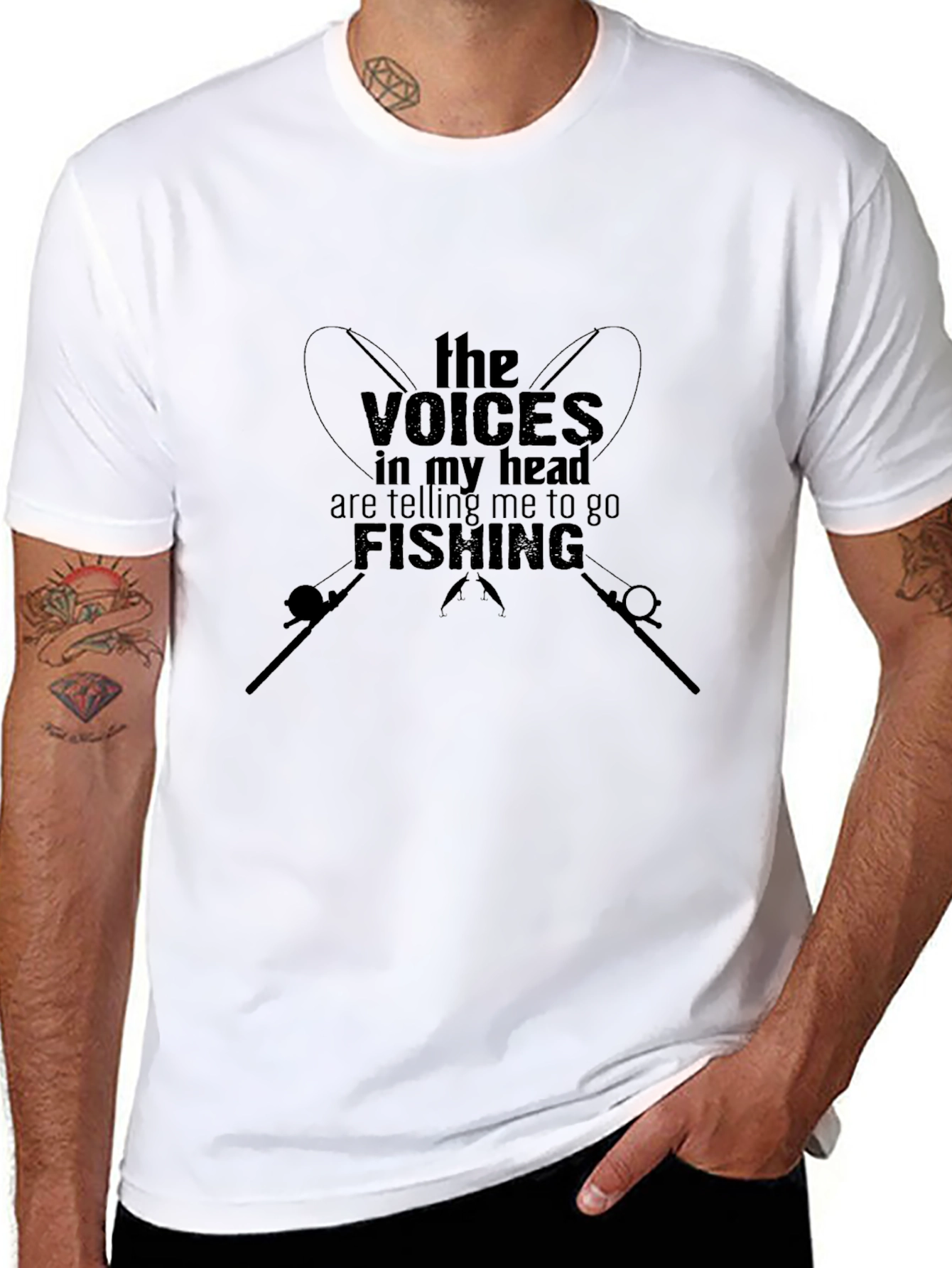 Fishing Voices Mens T-Shirt