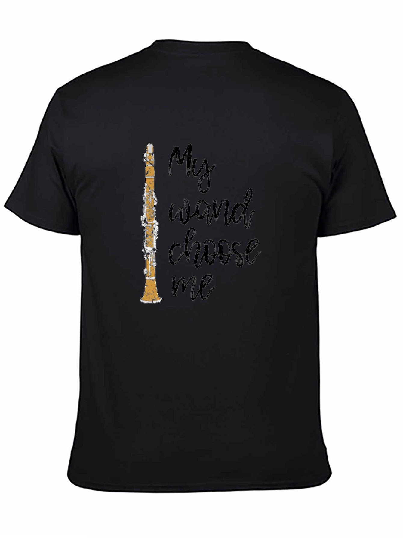 My Clarinet Wand Graphic T-Shirt - Musicians Novelty Tee
