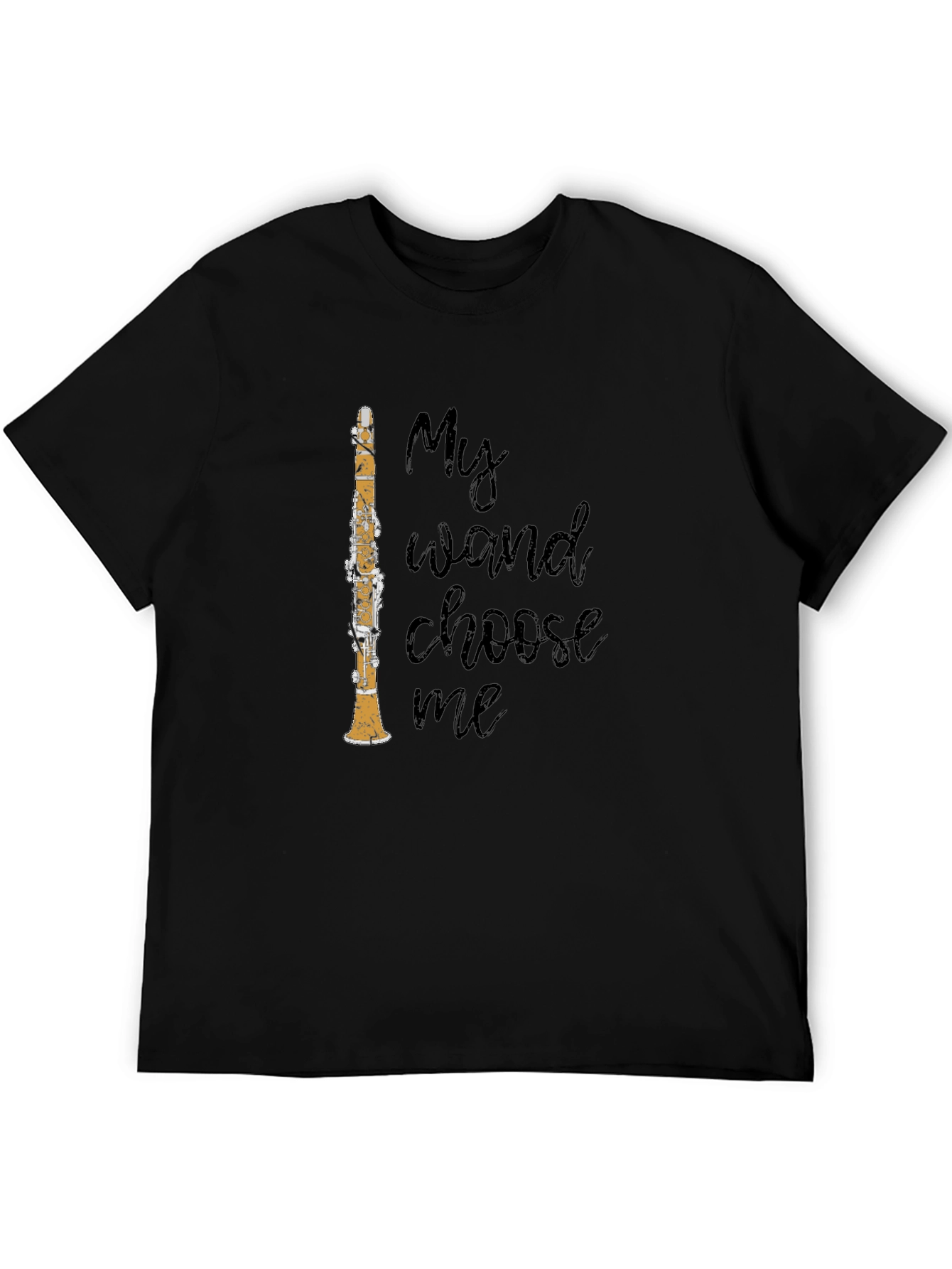 My Clarinet Wand Graphic T-Shirt - Musicians Novelty Tee