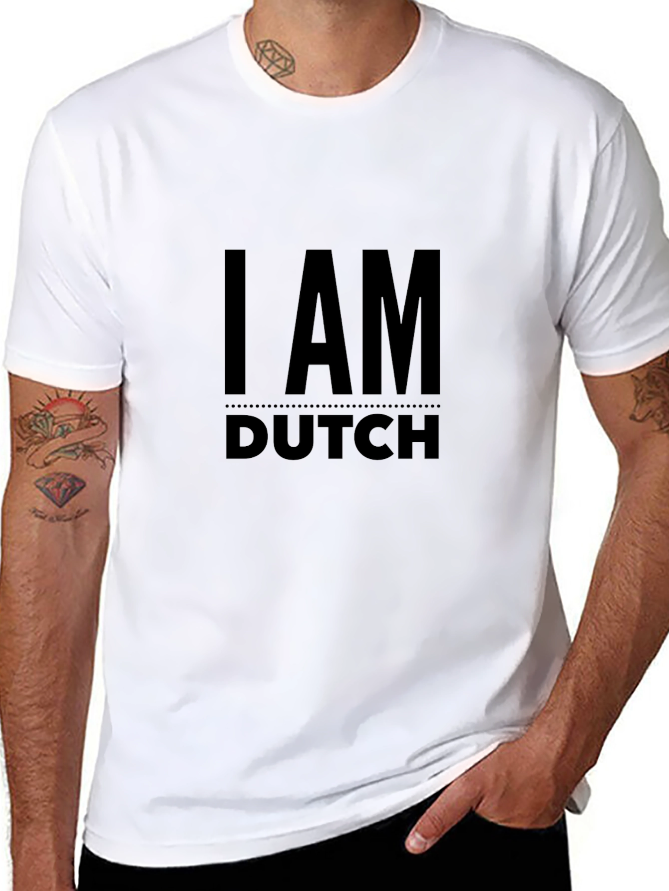 I am Dutch - Black T-Shirt