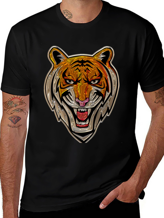Roaring Tiger Graphic Tee - Bold Animal Print