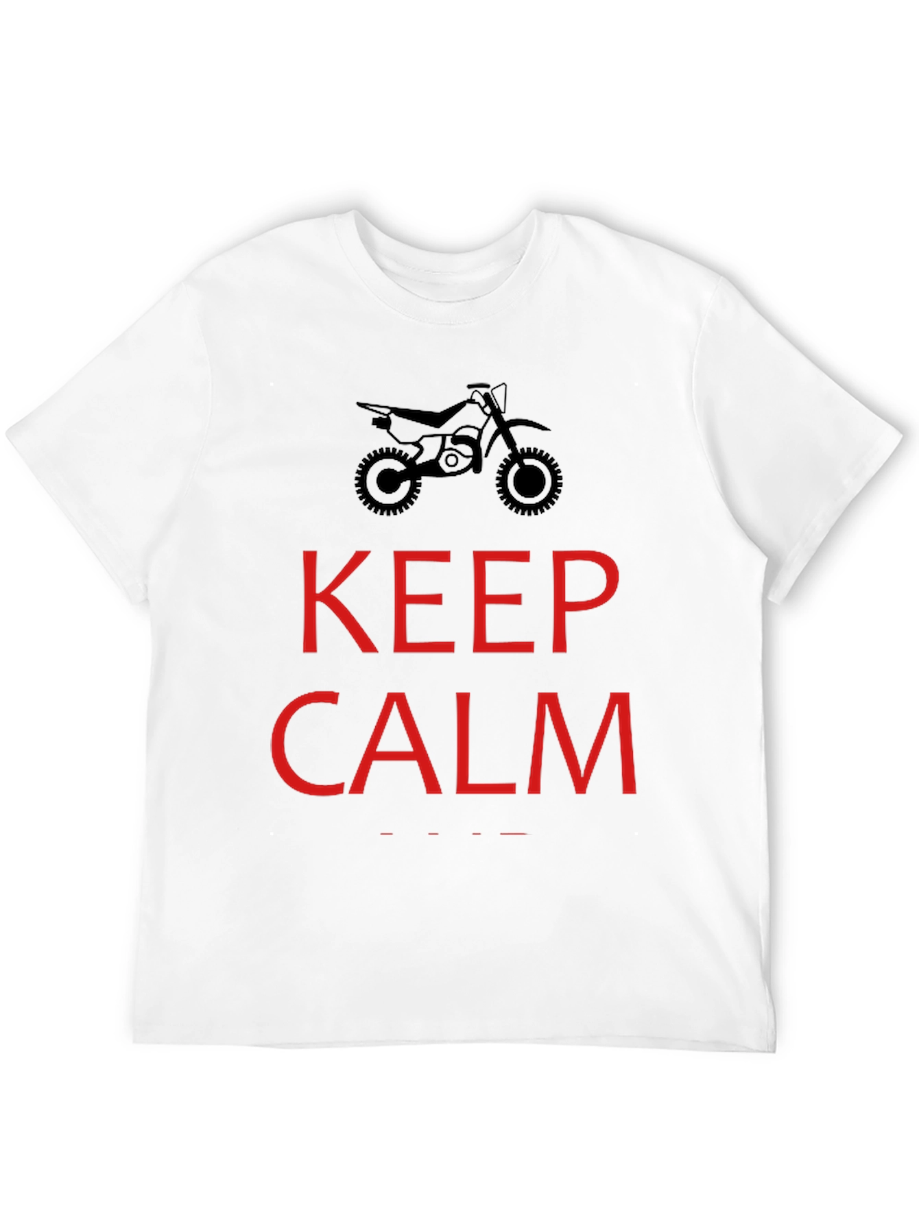 Keep Calm Dirt Bike Rider T-Shirt - Black