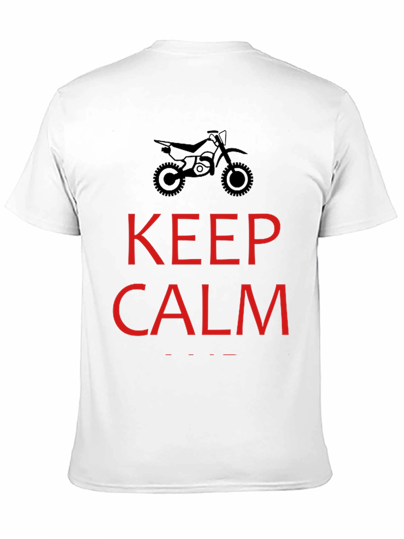 Keep Calm Dirt Bike Rider T-Shirt - Black