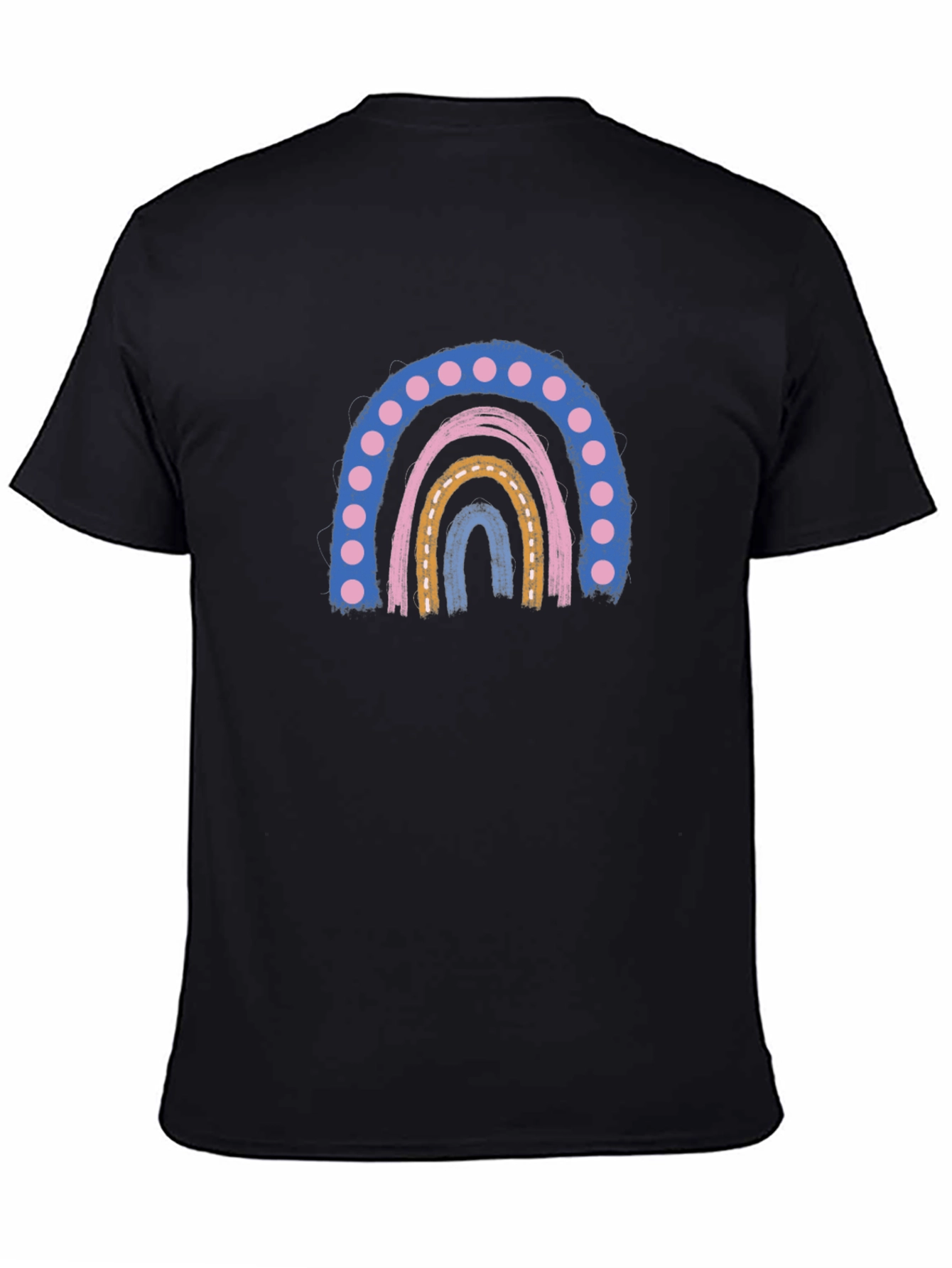 Retro Rainbow Graphic Tee - Comfort and Style