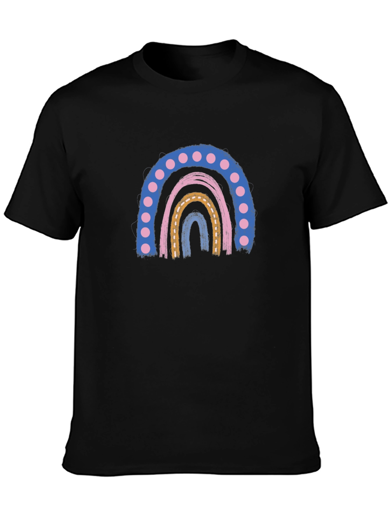 Retro Rainbow Graphic Tee - Comfort and Style