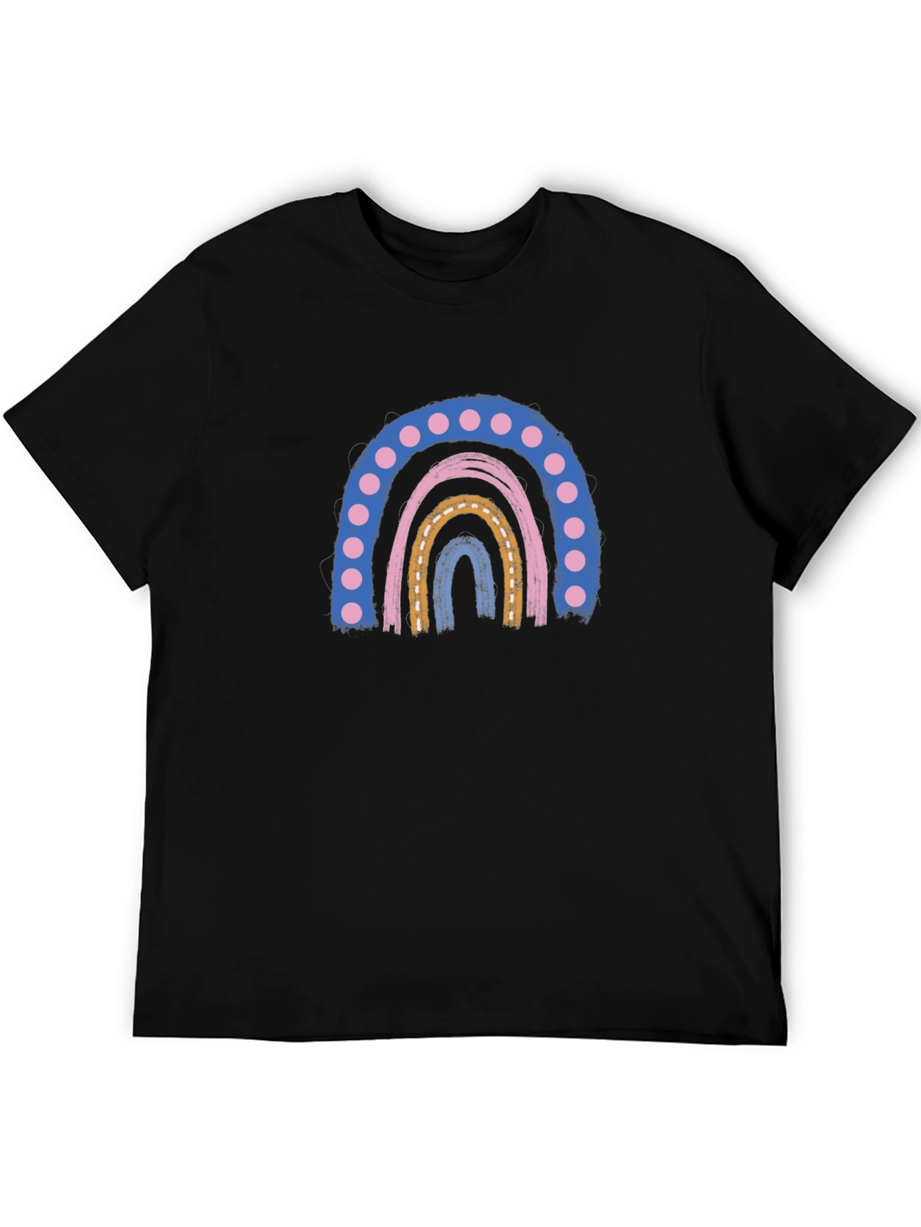 Retro Rainbow Graphic Tee - Comfort and Style