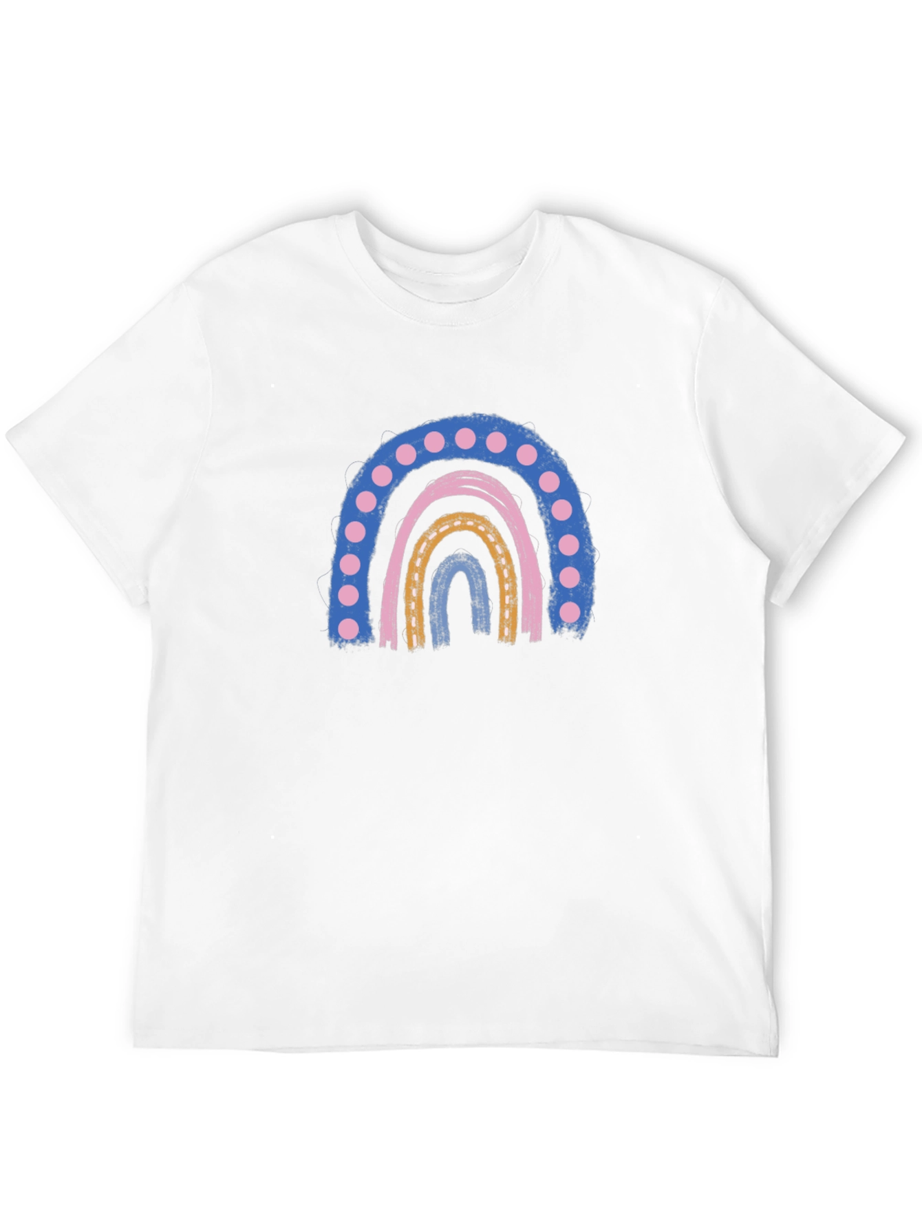 Retro Rainbow Graphic Tee - Comfort and Style