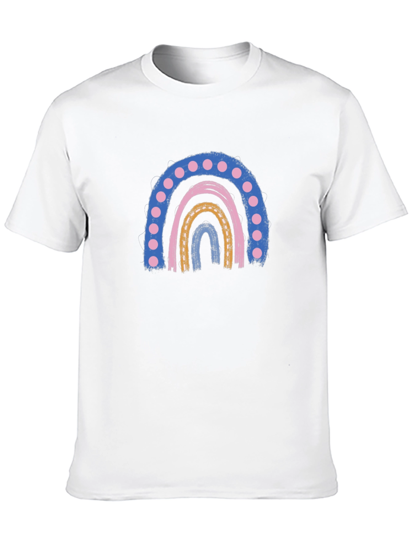 Retro Rainbow Graphic Tee - Comfort and Style