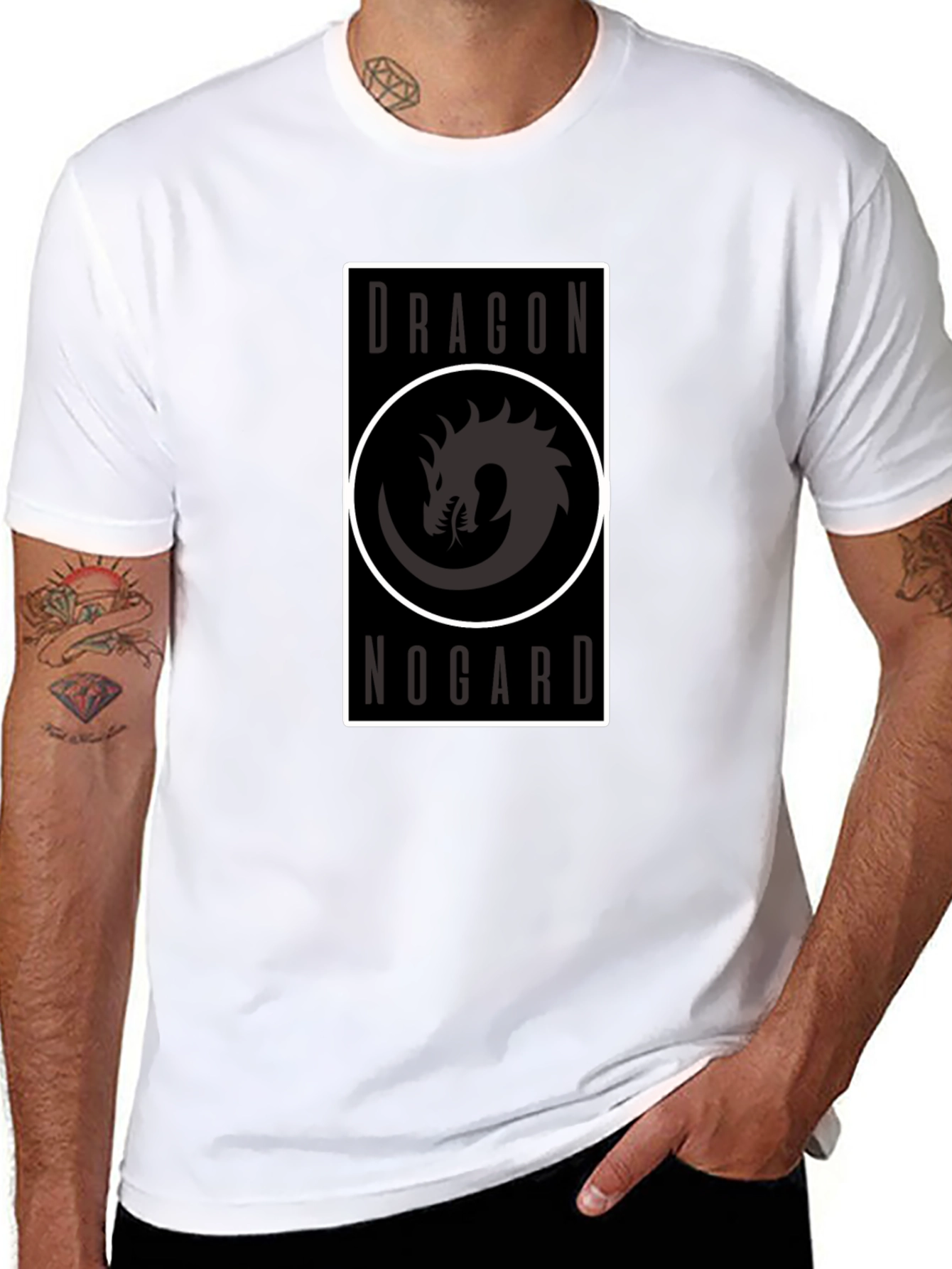 Dragon Nogard Graphic Tee - Black