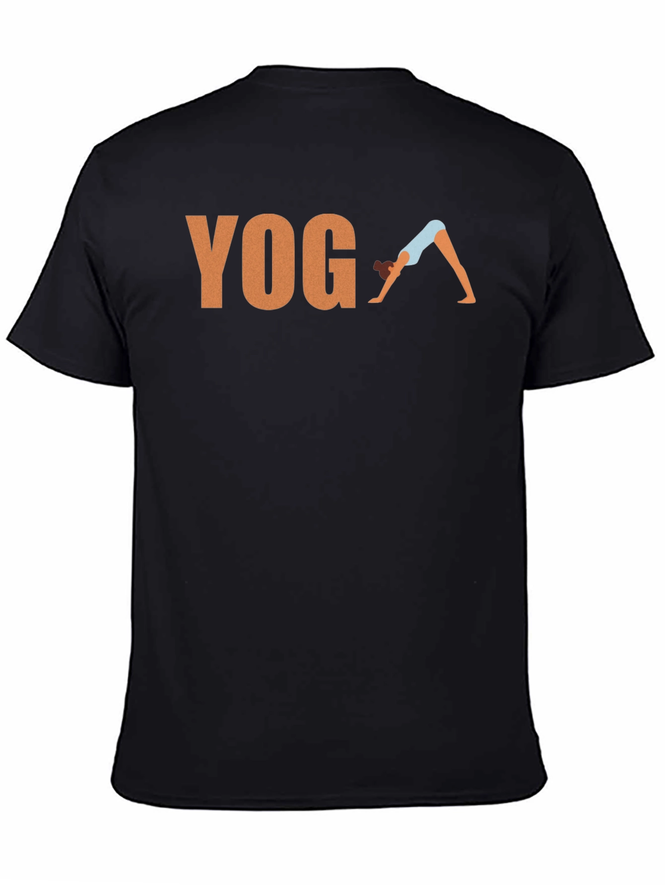 Yoga Pose Graphic T-Shirt - Black