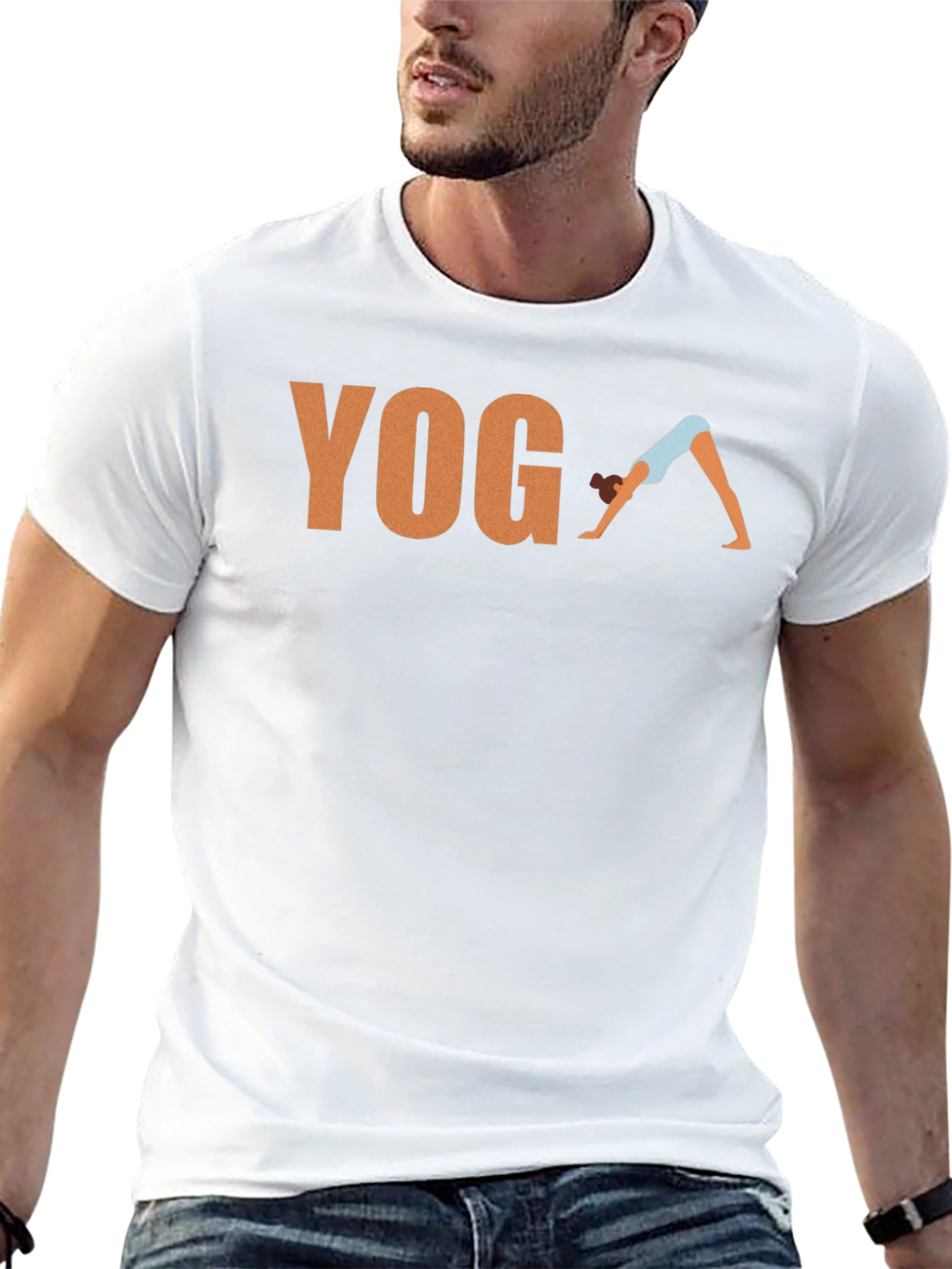 Yoga Pose Graphic T-Shirt - Black