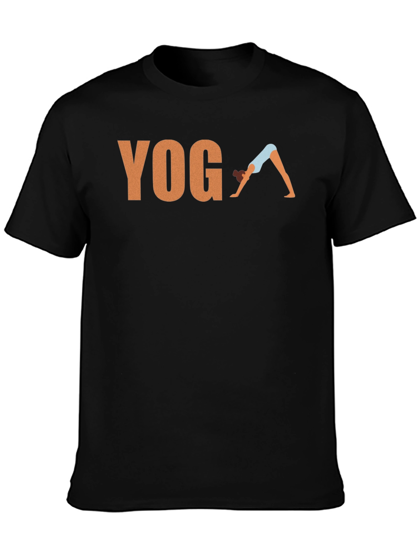 Yoga Pose Graphic T-Shirt - Black