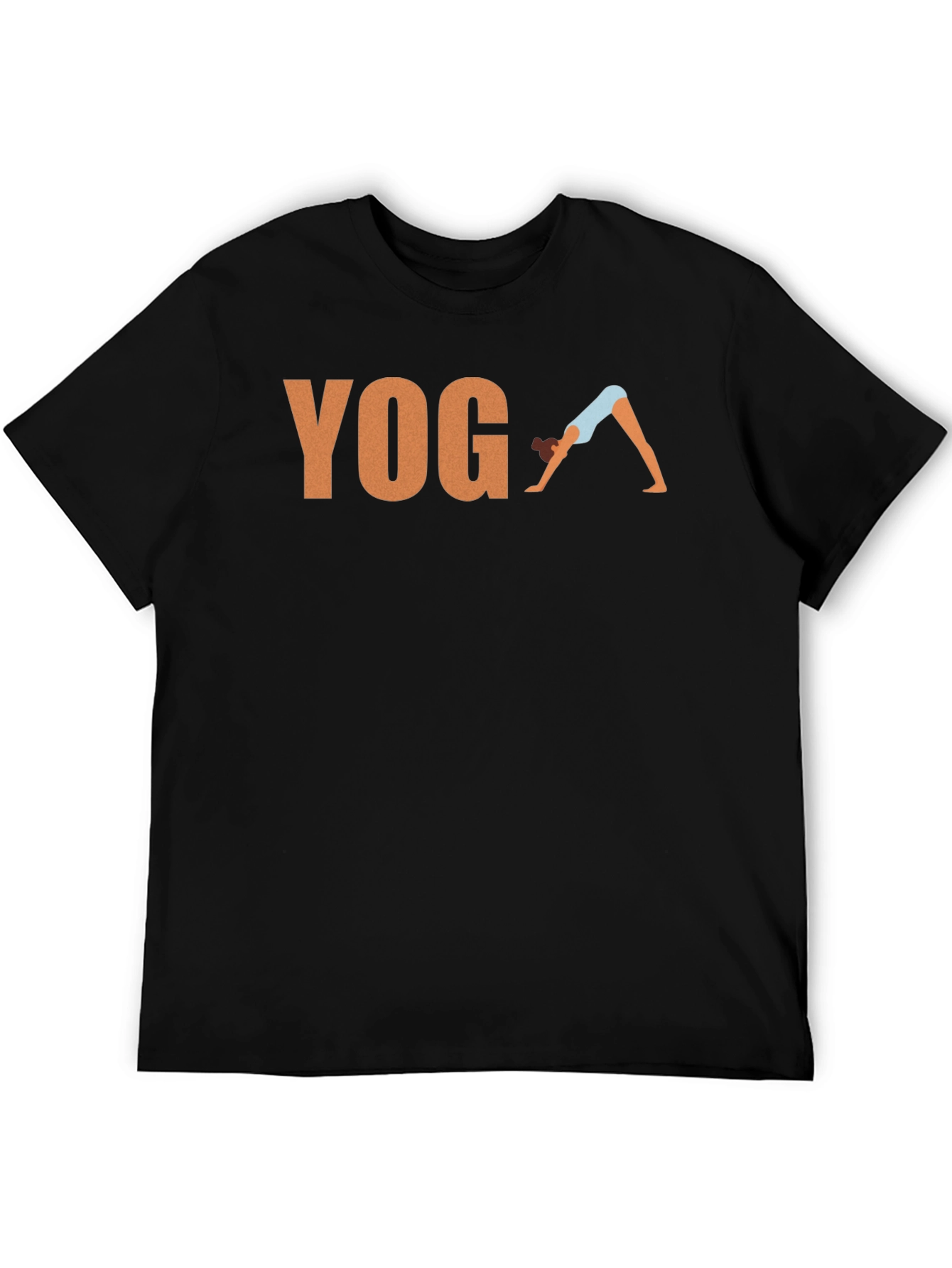 Yoga Pose Graphic T-Shirt - Black