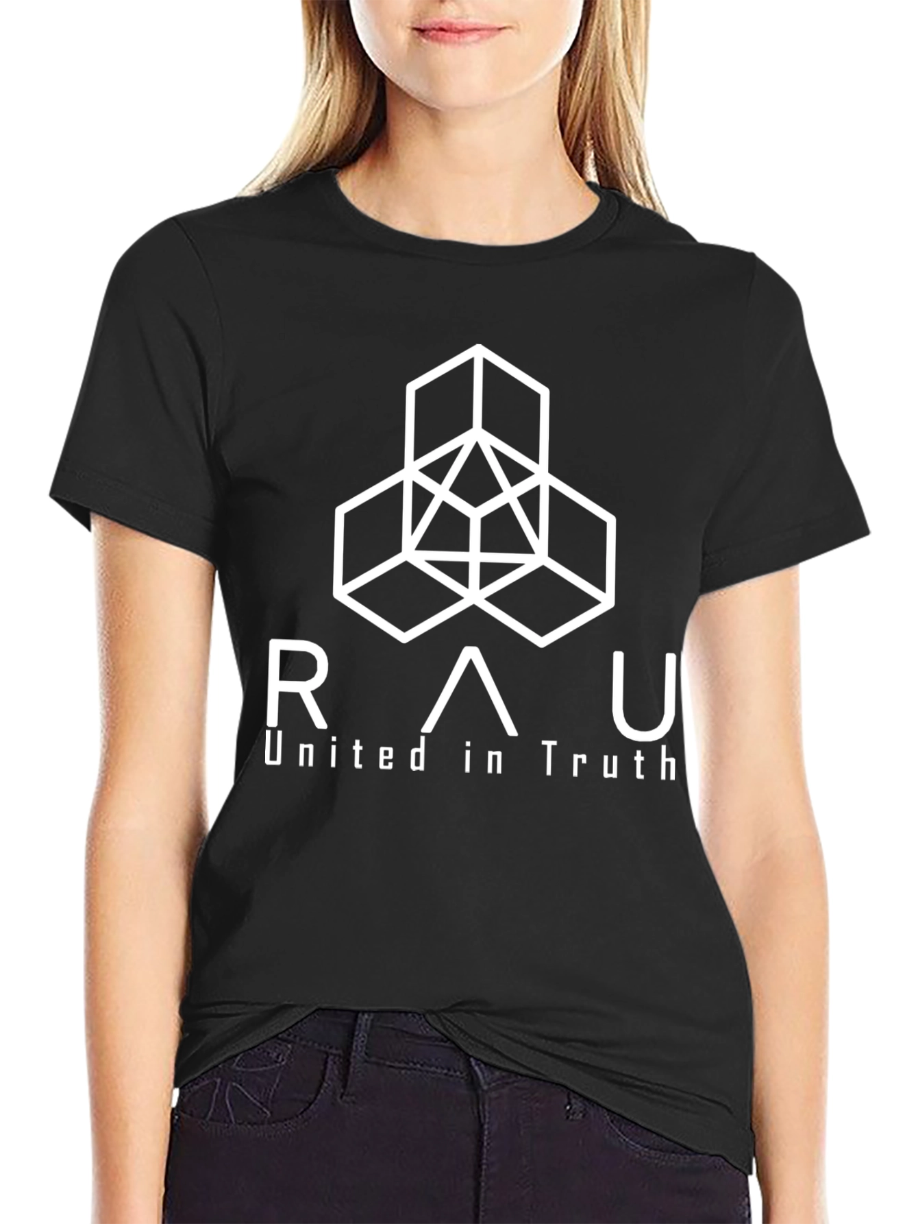 RAU United in Truth Black T-Shirt Graphic Tee