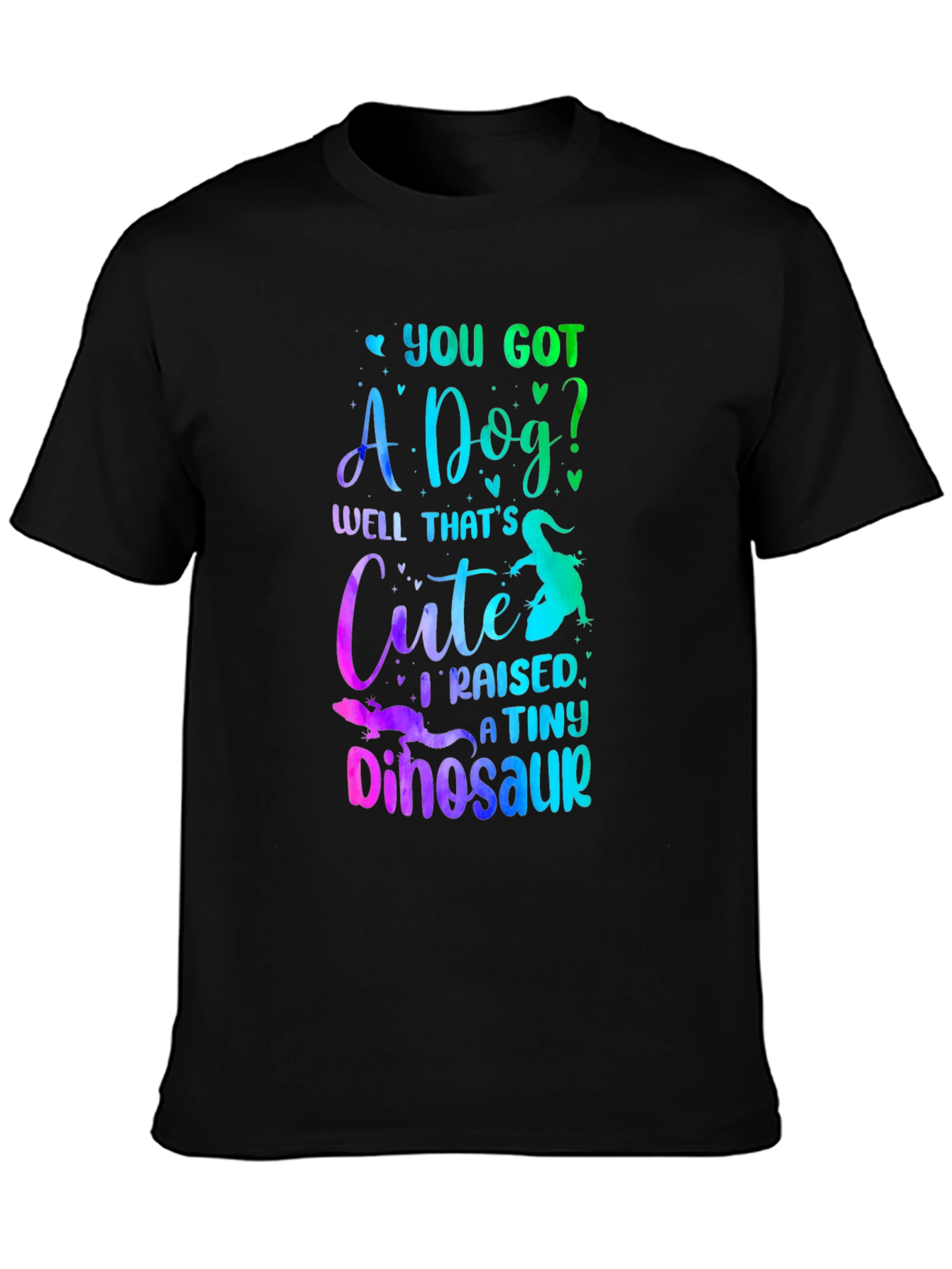 Funny Lizard Owner T-Shirt: I Raised a Tiny Dinosaur