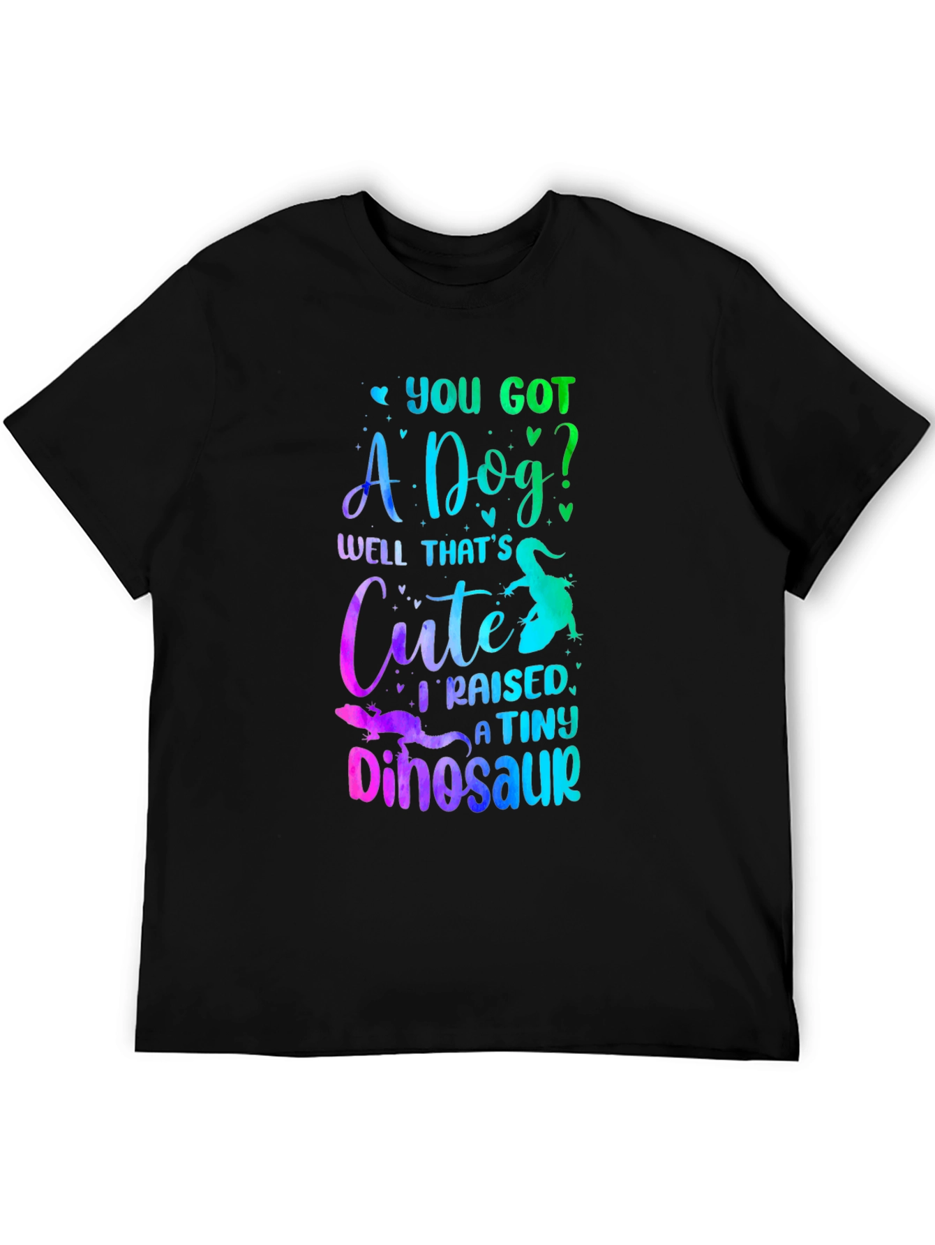 Funny Lizard Owner T-Shirt: I Raised a Tiny Dinosaur