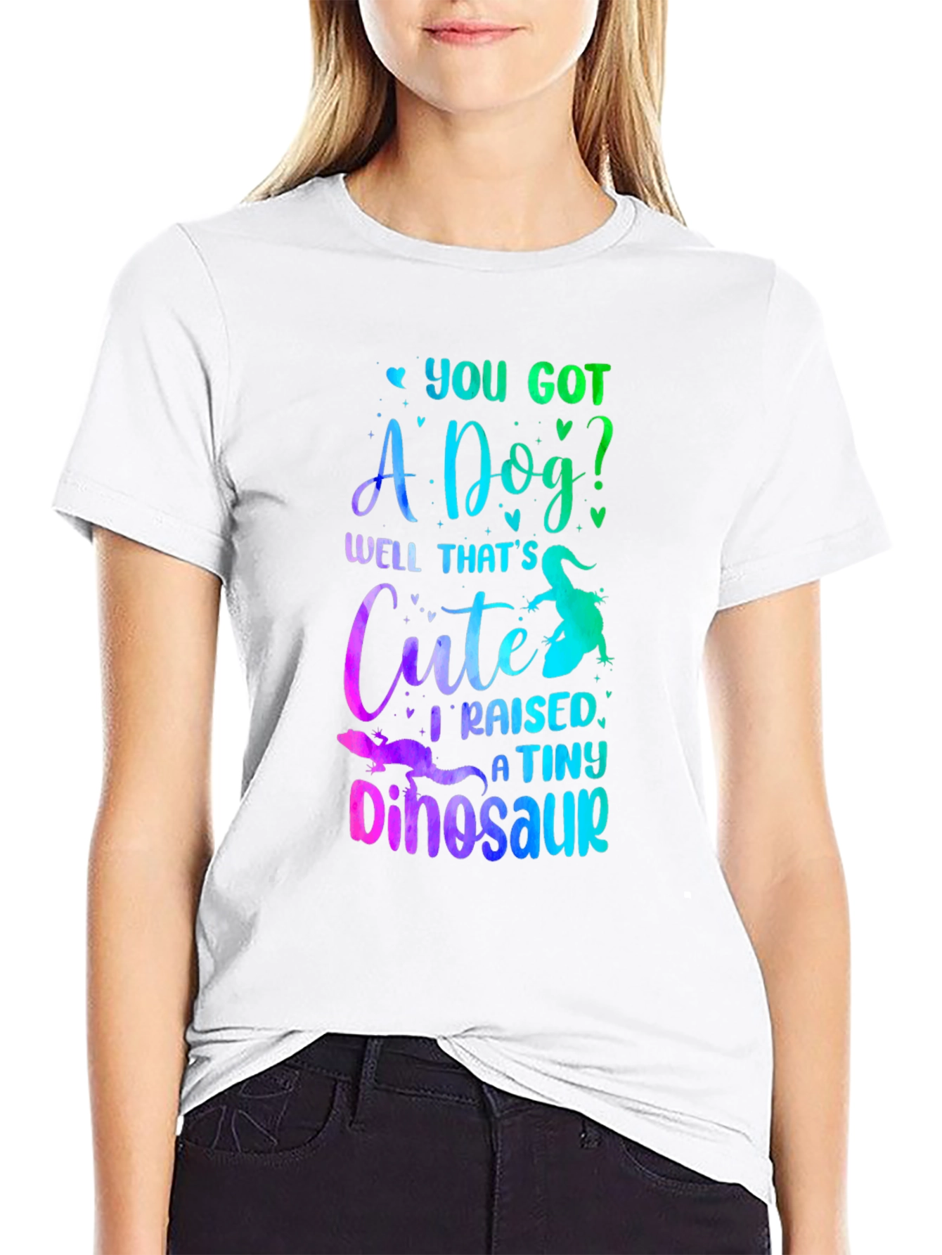 Funny Lizard Owner T-Shirt: I Raised a Tiny Dinosaur
