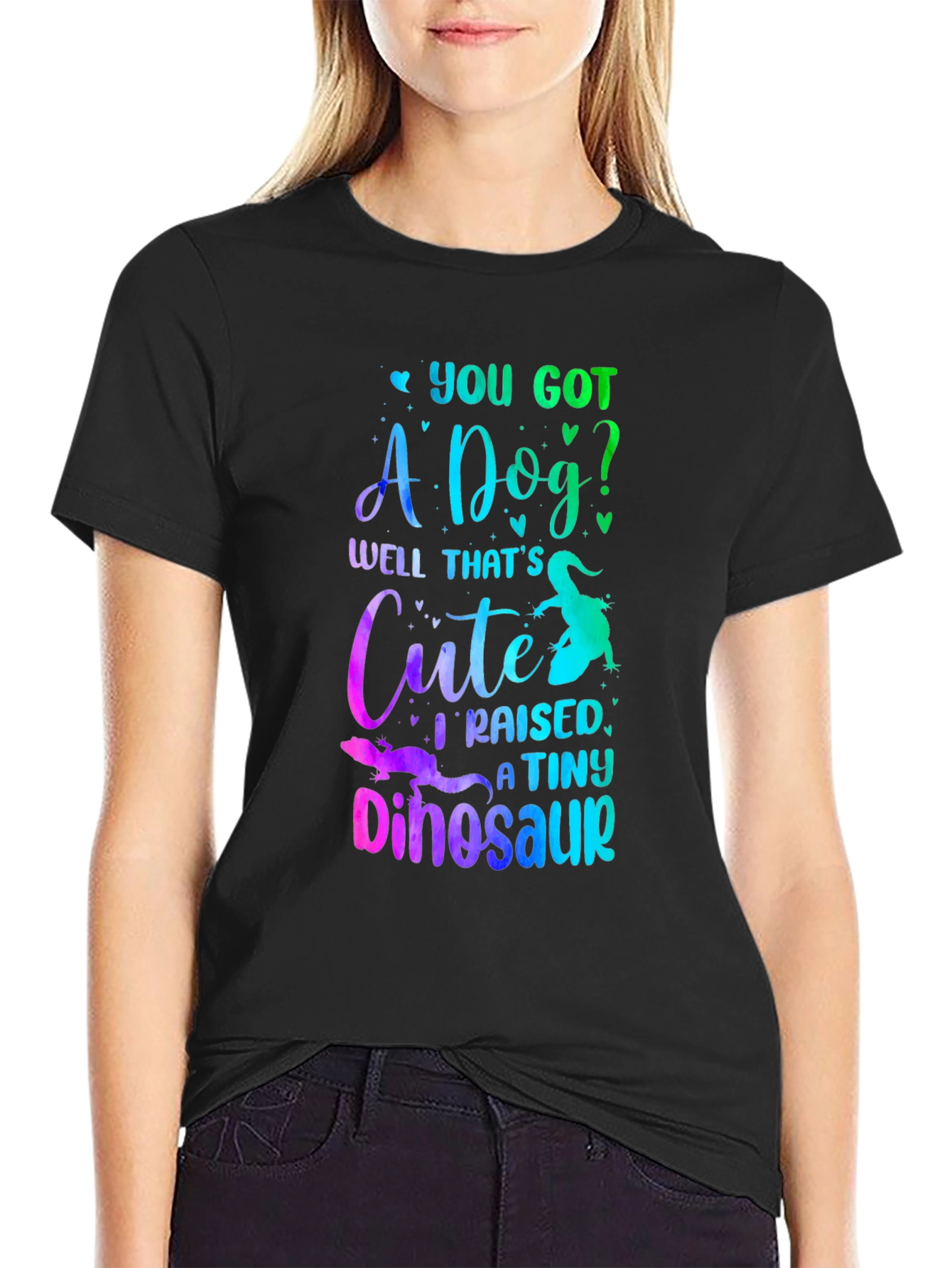 Funny Lizard Owner T-Shirt: I Raised a Tiny Dinosaur
