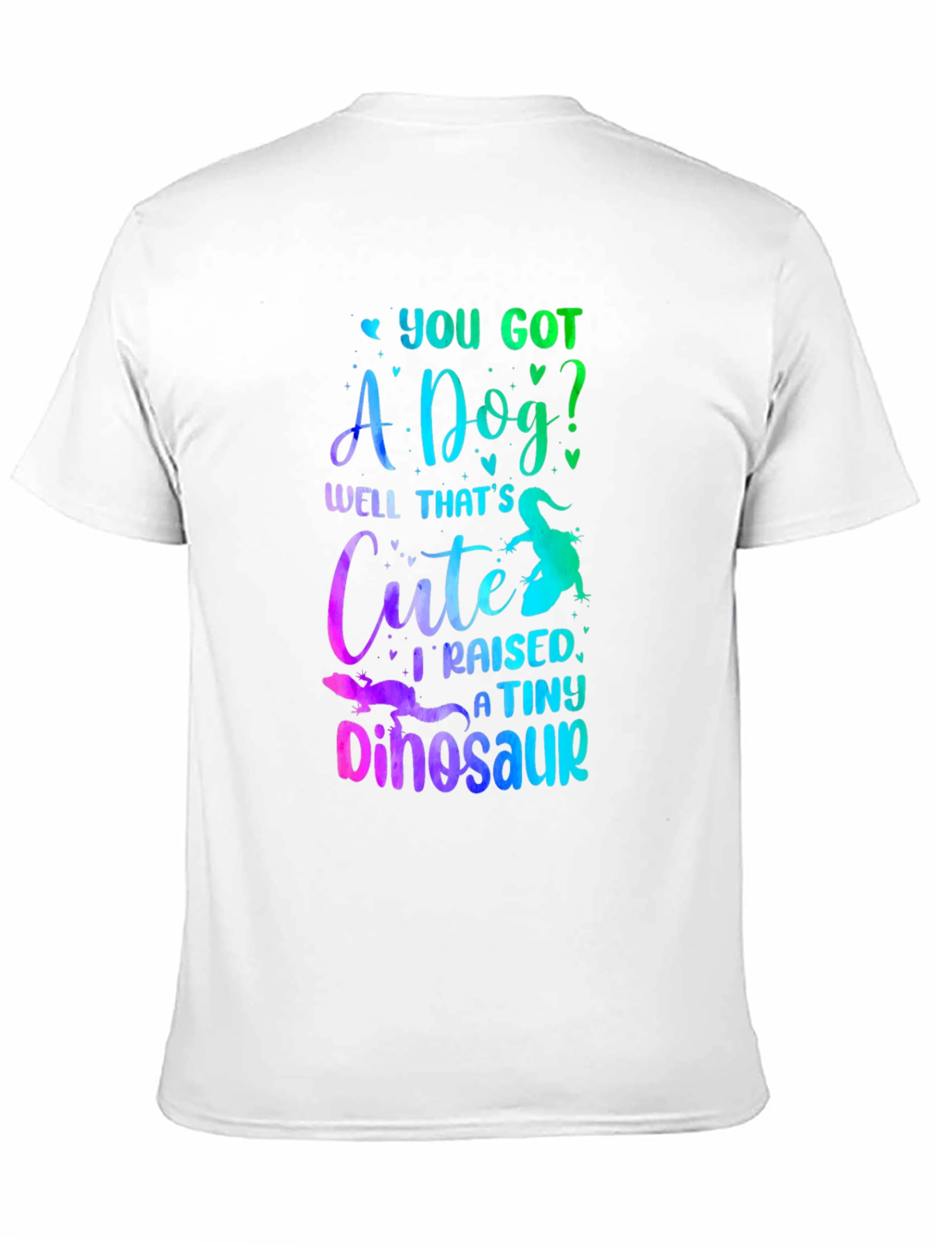 Funny Lizard Owner T-Shirt: I Raised a Tiny Dinosaur