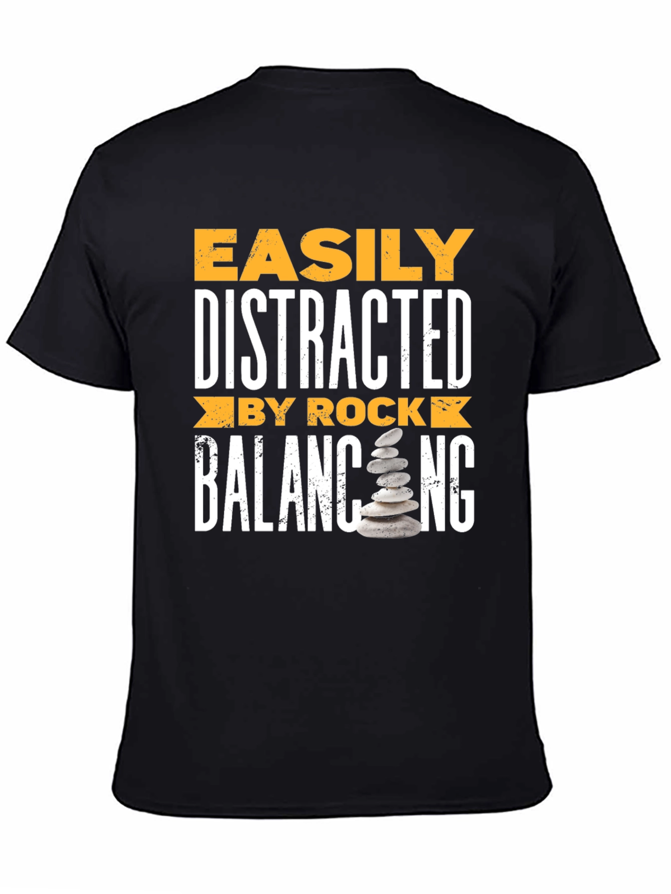 Distracted by Rock Balancing T-Shirt