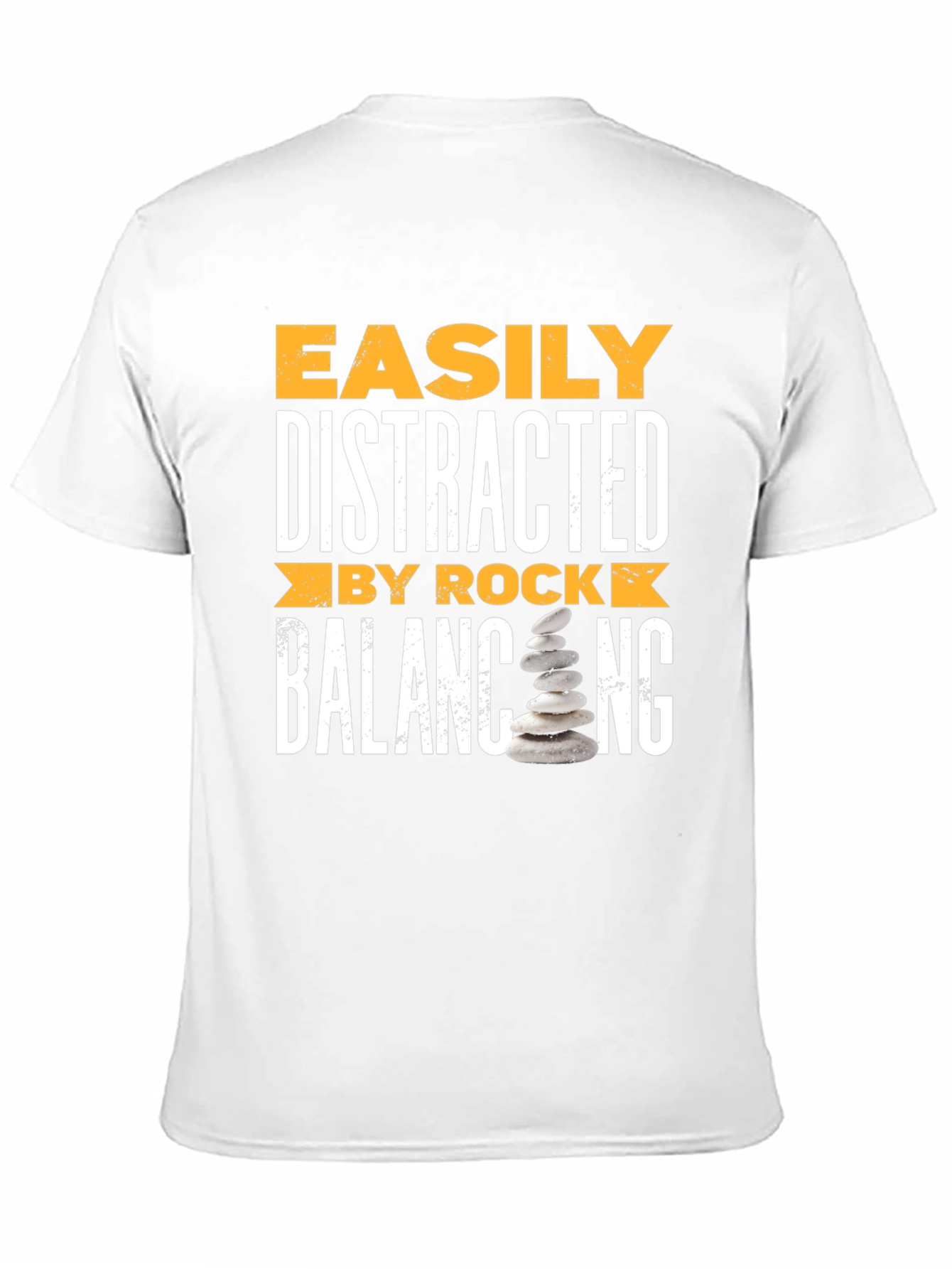 Distracted by Rock Balancing T-Shirt