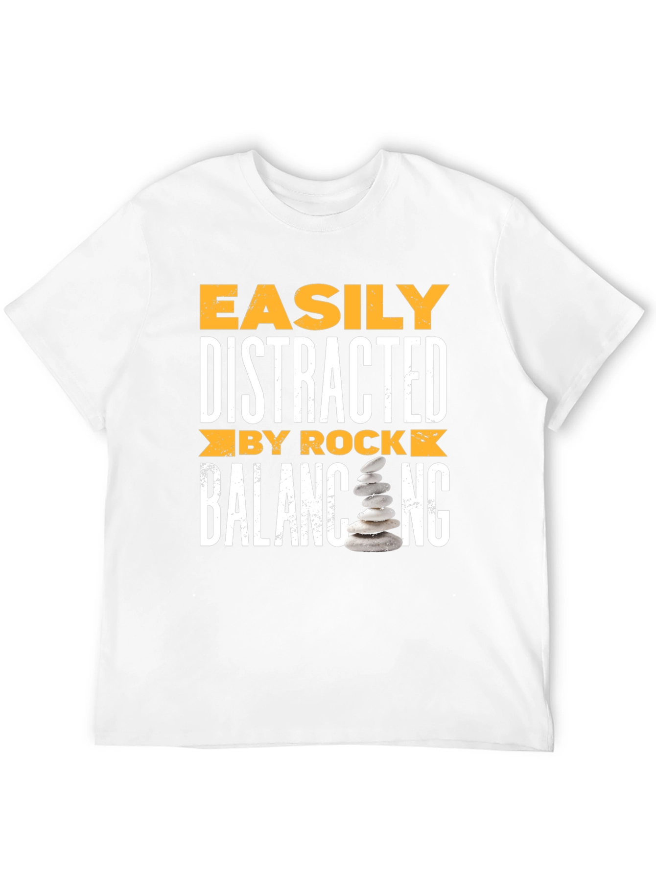 Distracted by Rock Balancing T-Shirt